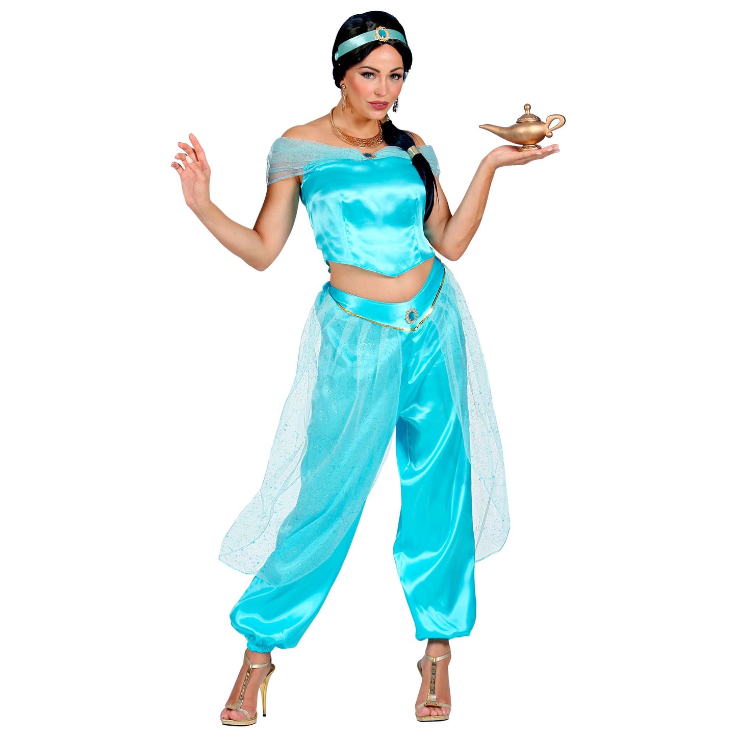ARABISCHE PRINZESSIN (Top, Hose, Kopfband) – Vorderansicht