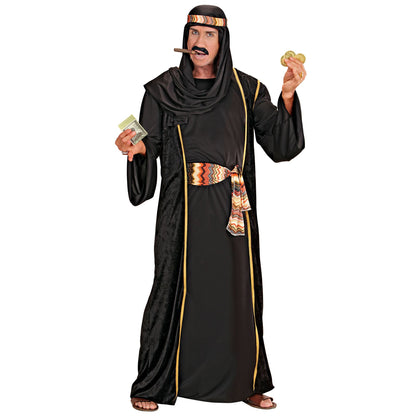 "Arabischer Scheich" (Robe - Lange Weste - Gürtel - Kopftuch) – Detailansicht