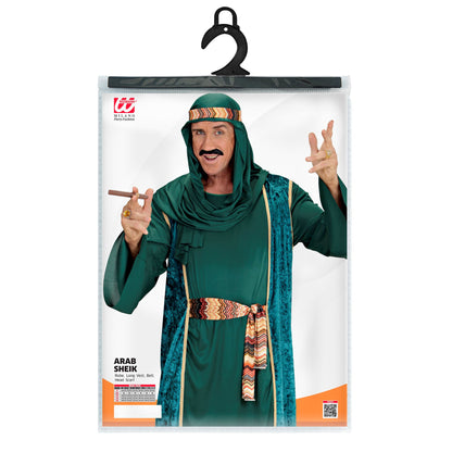 "Arabischer Scheich" (Robe - Lange Weste - Gürtel - Kopftuch) – Detailansicht