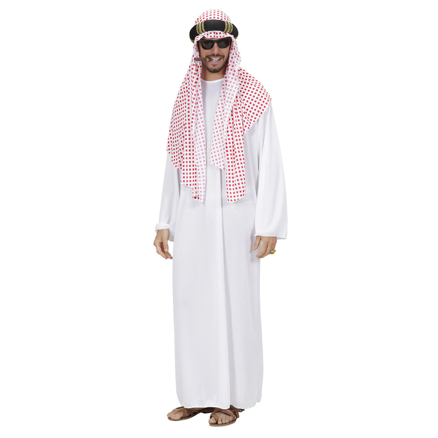 "ARABISCHER SCHEICH" (Tunika, Kopfbedeckung) – Detailansicht