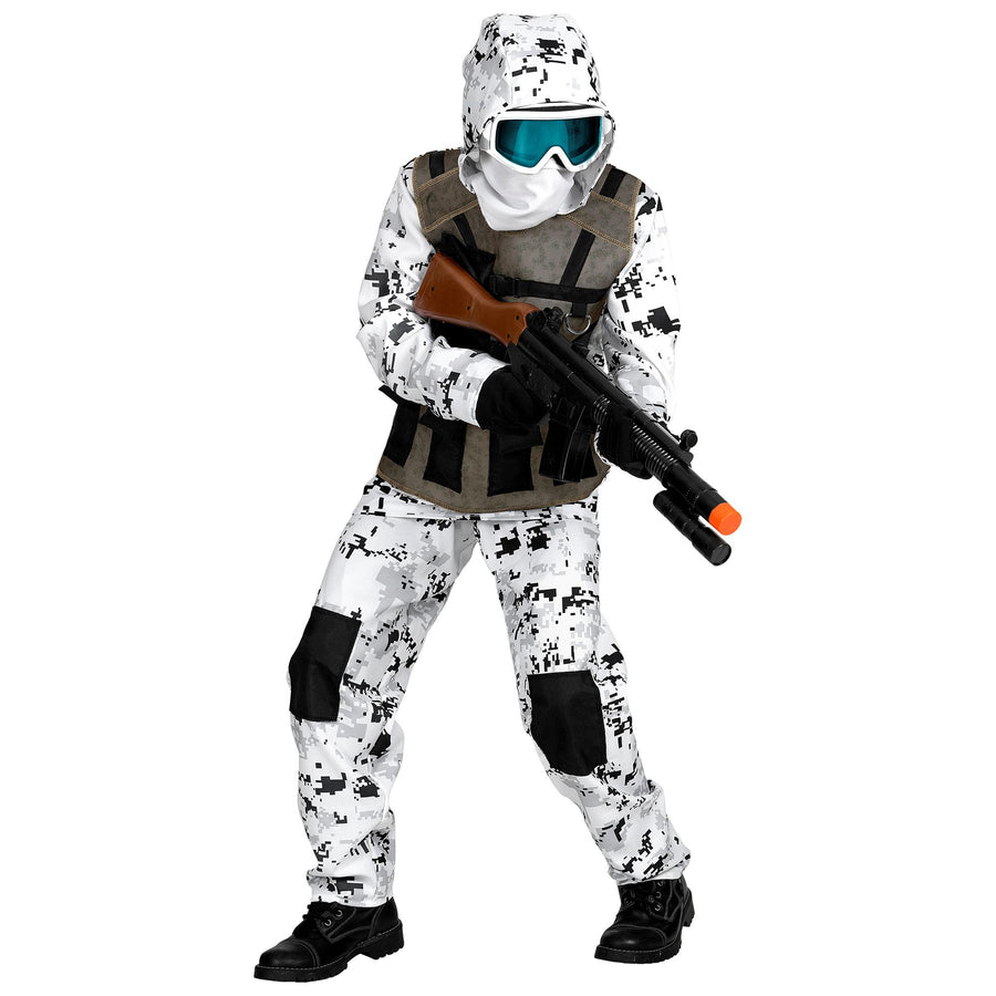 "ARCTIC SPECIAL FORCES" (Oberteil mit Kapuze, Hose, Maske) – Detailansicht