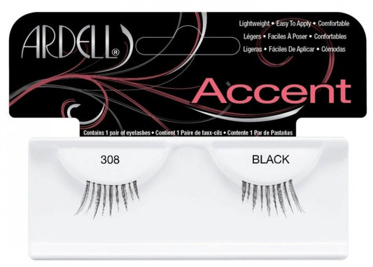 Ardell Ardell, Accent, Falsche Wimpern, 308, Schwarz Regular