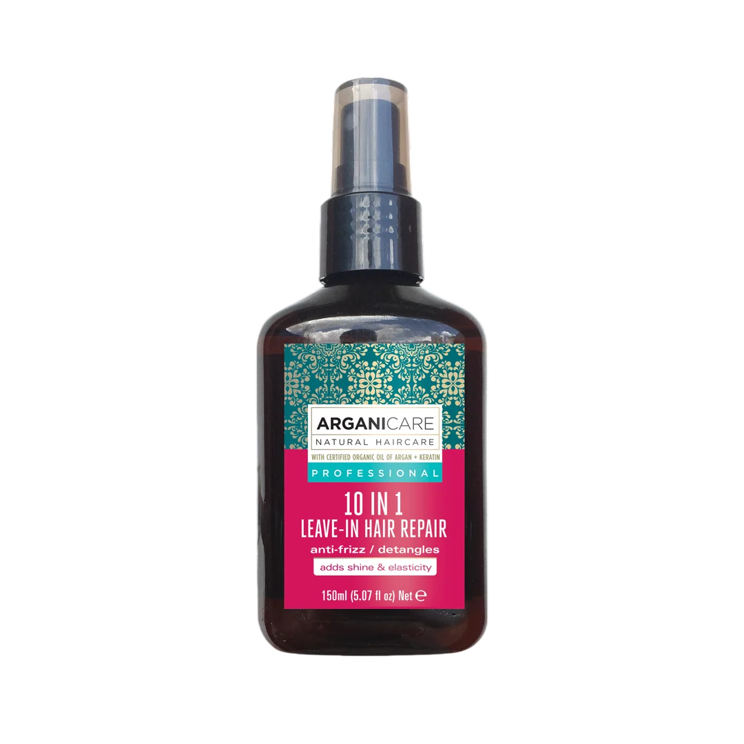 Arganicare, 10 in 1 Keratin, Haarspray Behandlung, Detangling & Anti-Frizz, 150 ml