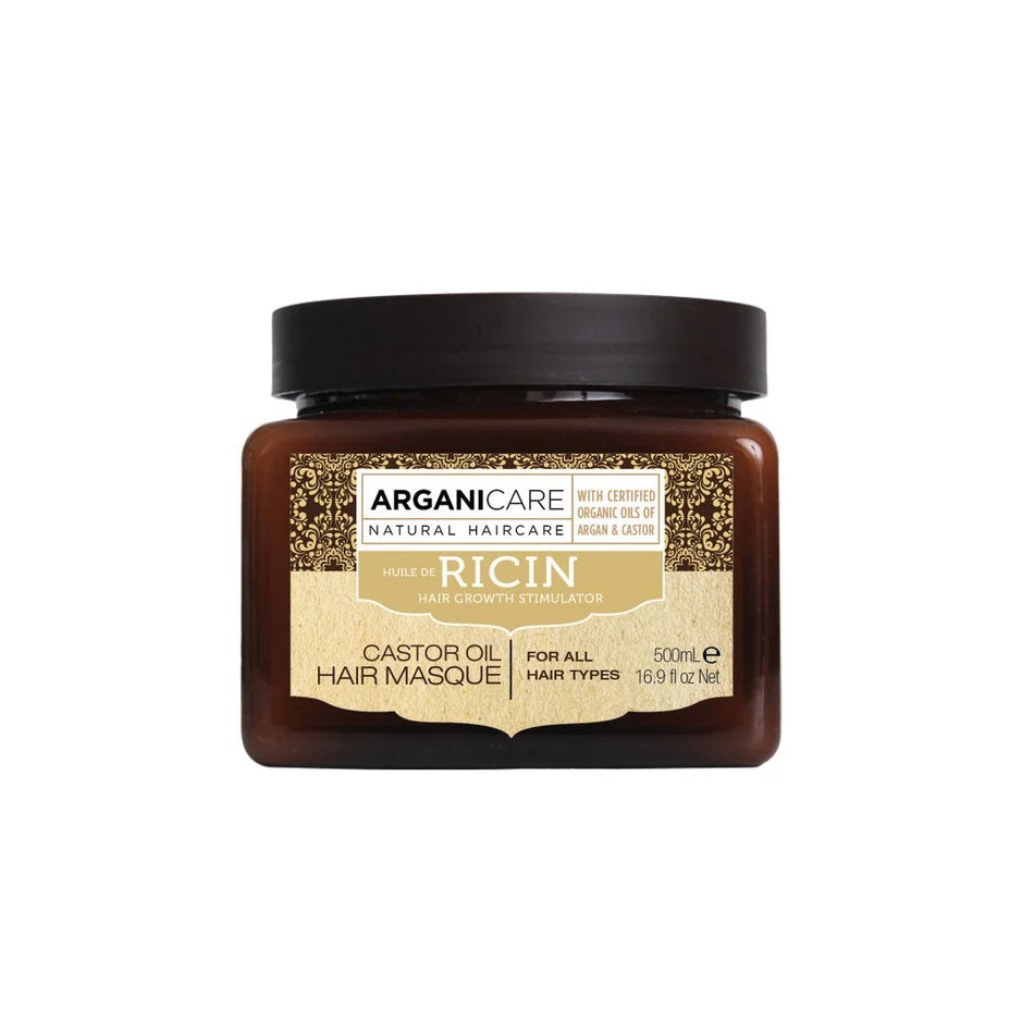 Arganicare, Ricin, Haarbehandlungs-Crememaske, Zur Wachstumsstimulation, 500 ml