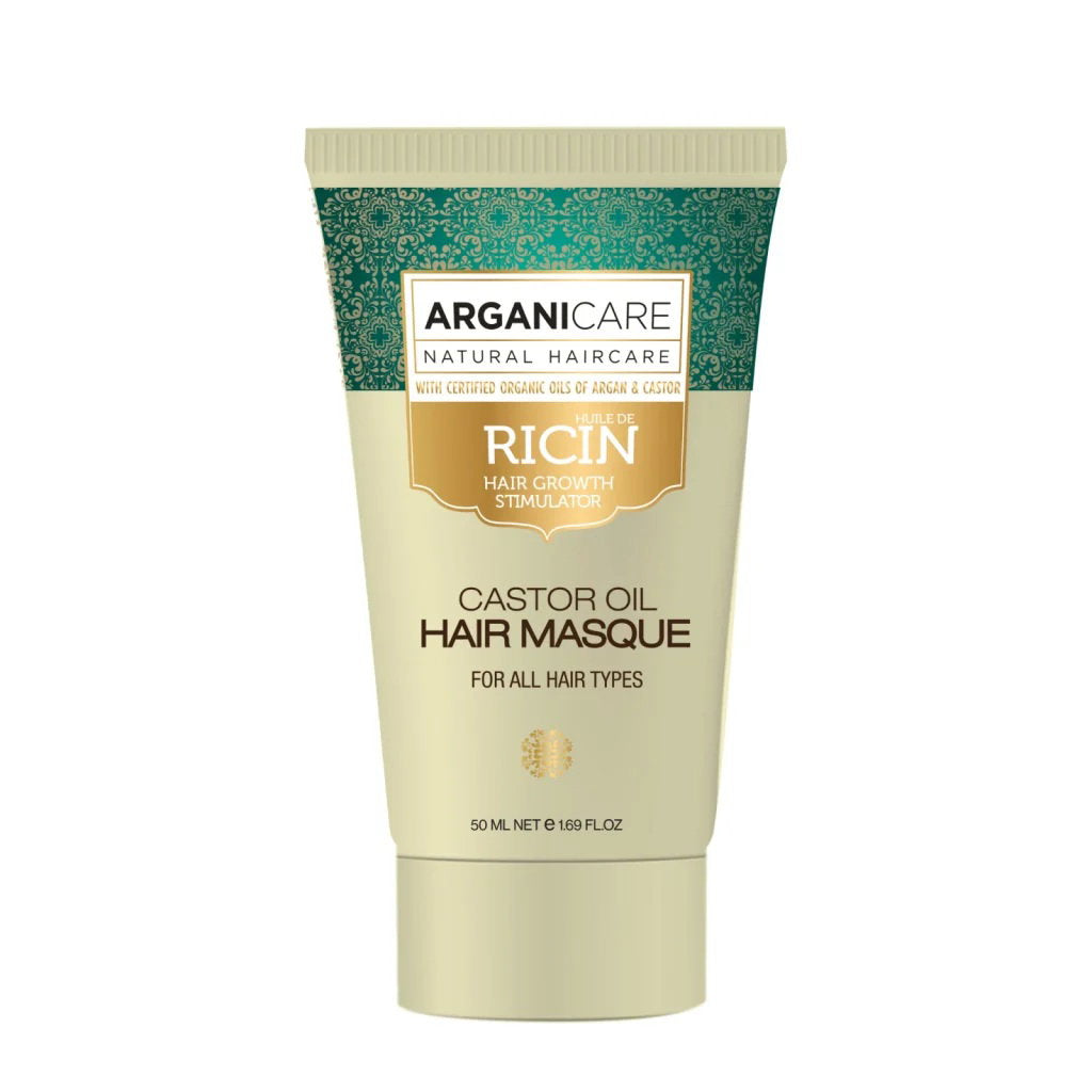 Arganicare, Castor Oil, Haarbehandlungs-Crememaske, Zur Wachstumsstimulation, 50 ml
