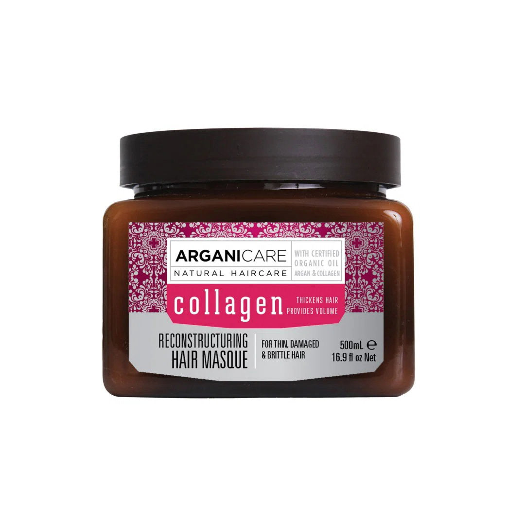 Arganicare, Collagen, Haarbehandlungs-Crememaske, Umstrukturierung, 500 ml