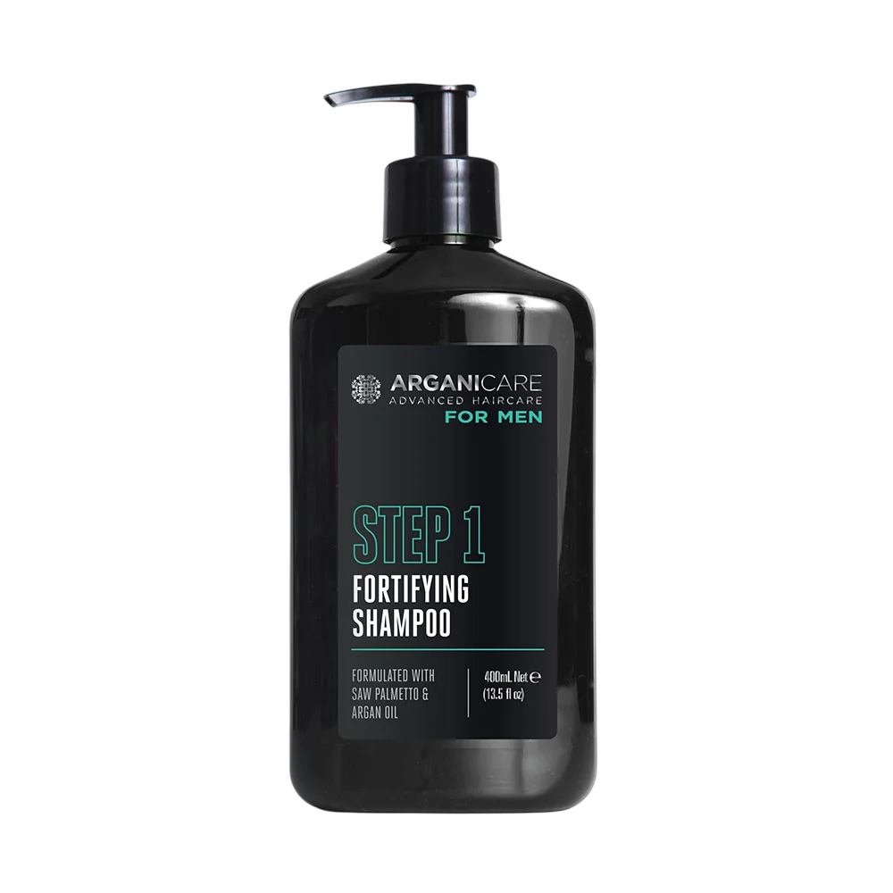 Arganicare, Men Step 1, Bio, Haarshampoo, Strengthening & Anti-Hair Loss, 400 ml