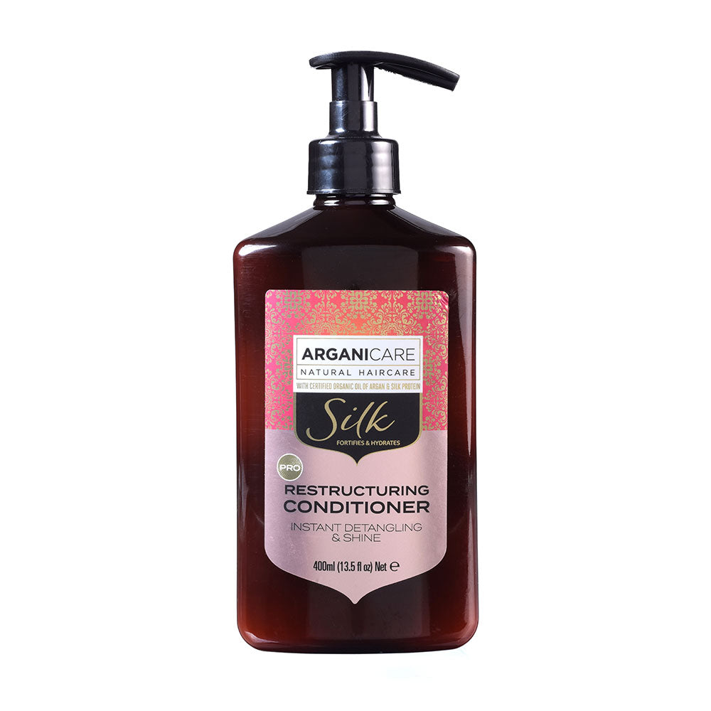 Arganicare Silk Protein Haarspülung Detangling & Nourishing 400 ml