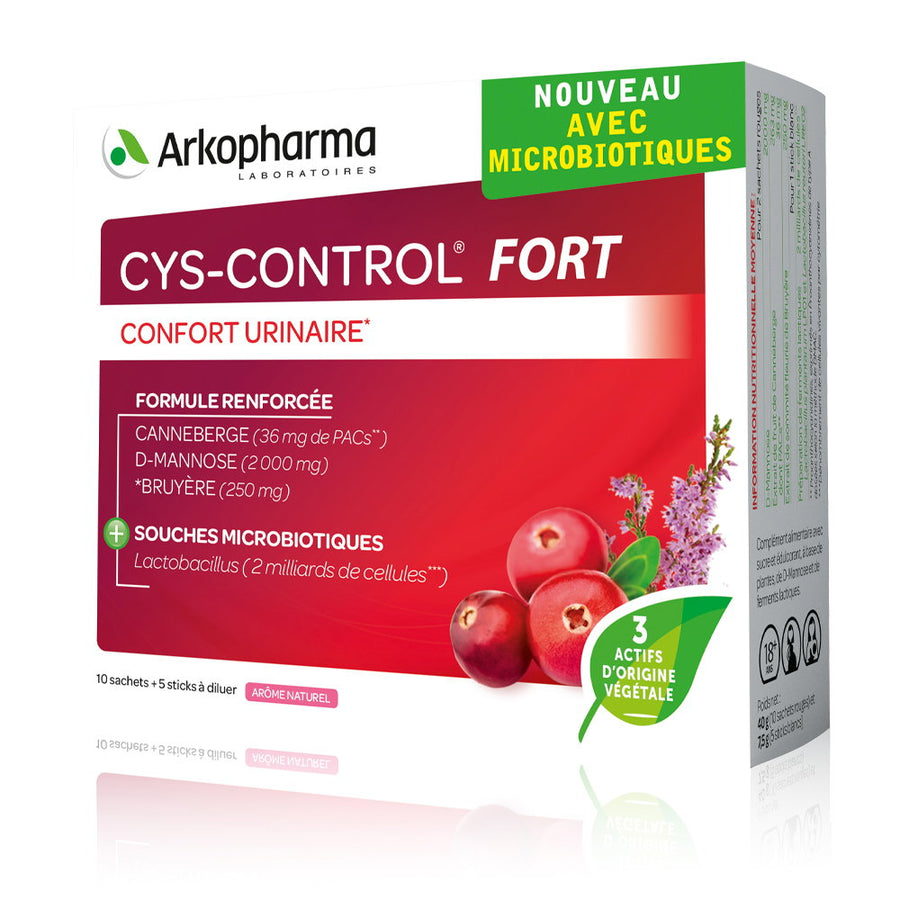 Arkopharma Arkopharma, Cys-Control Fort Urinary Comfort, Urinary, Pulverstäbchen, 15 stk Regular