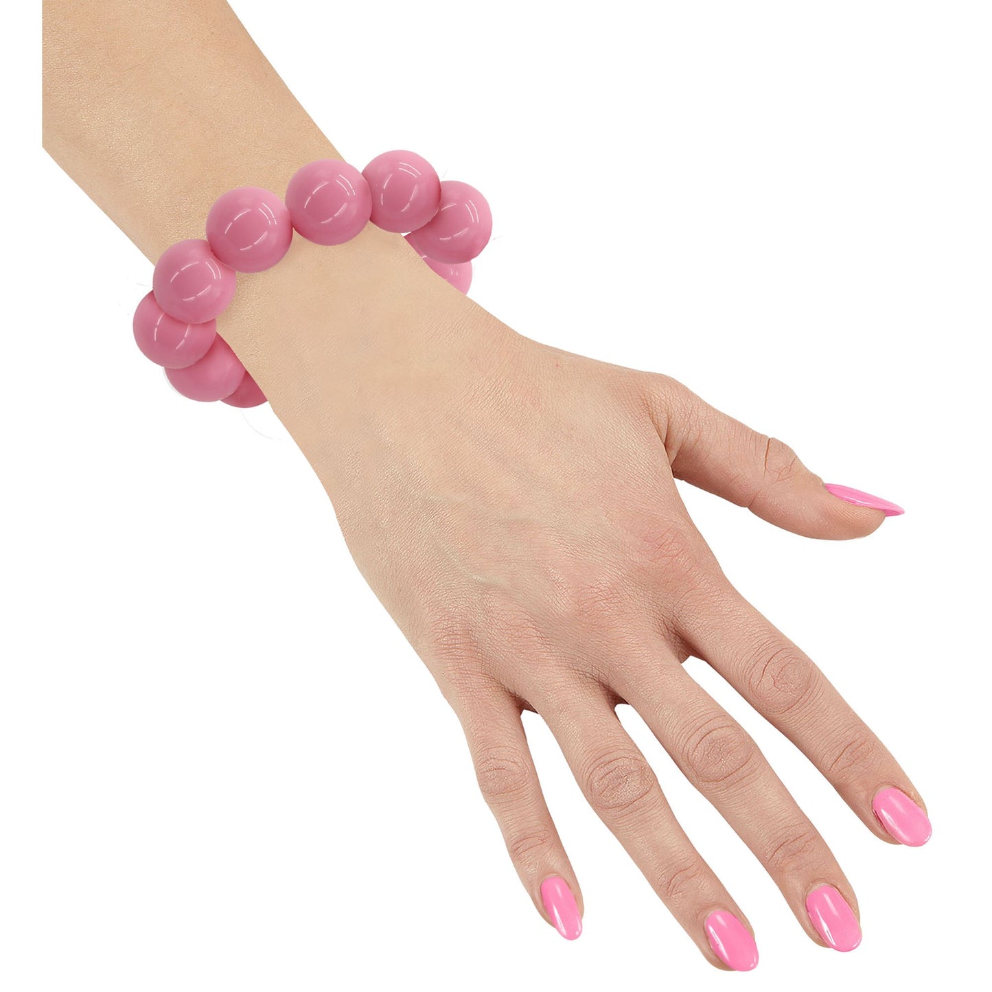 "ARMBAND 70ER JAHRE" pink – Vorderansicht