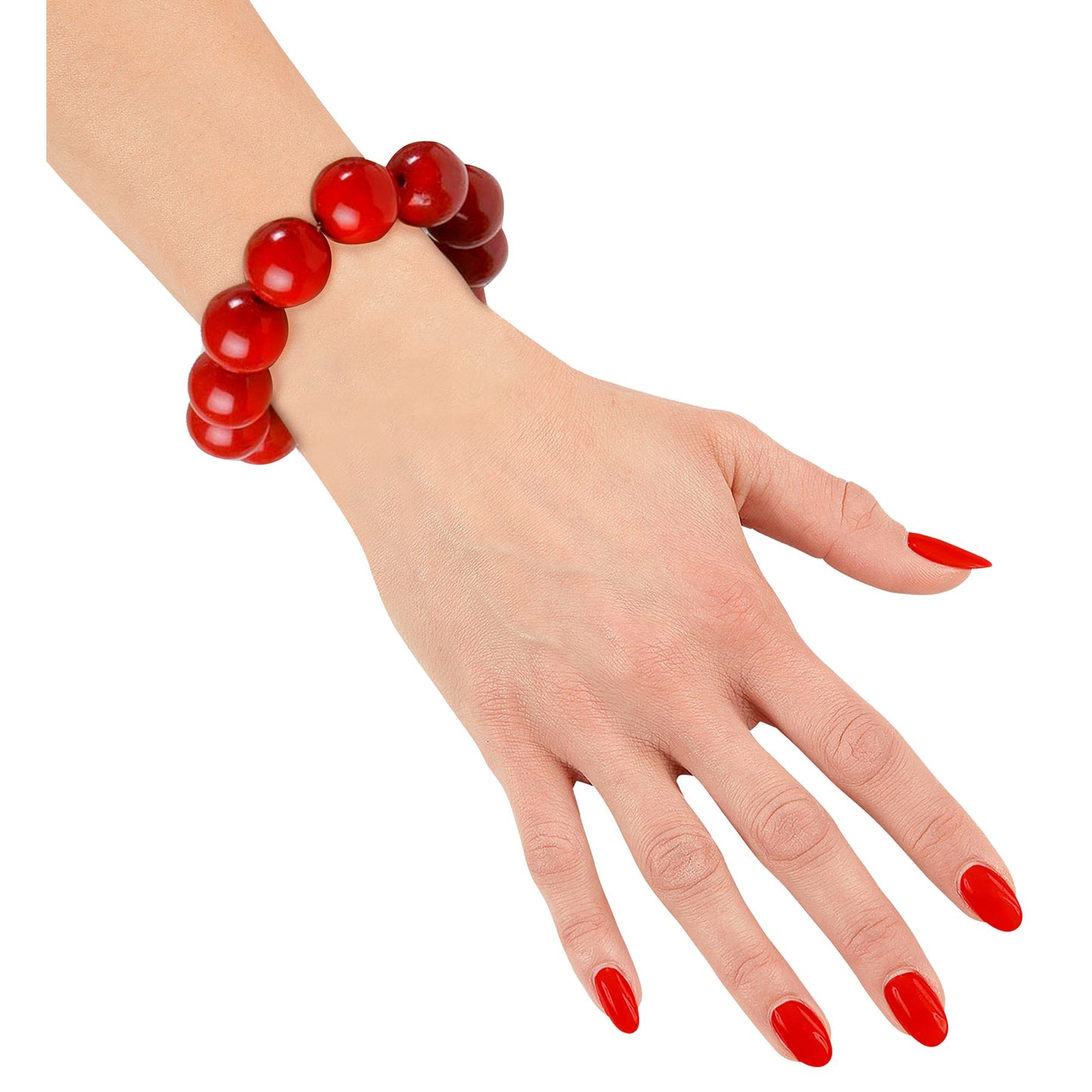 "ARMBAND 70ER JAHRE" rot – Vorderansicht