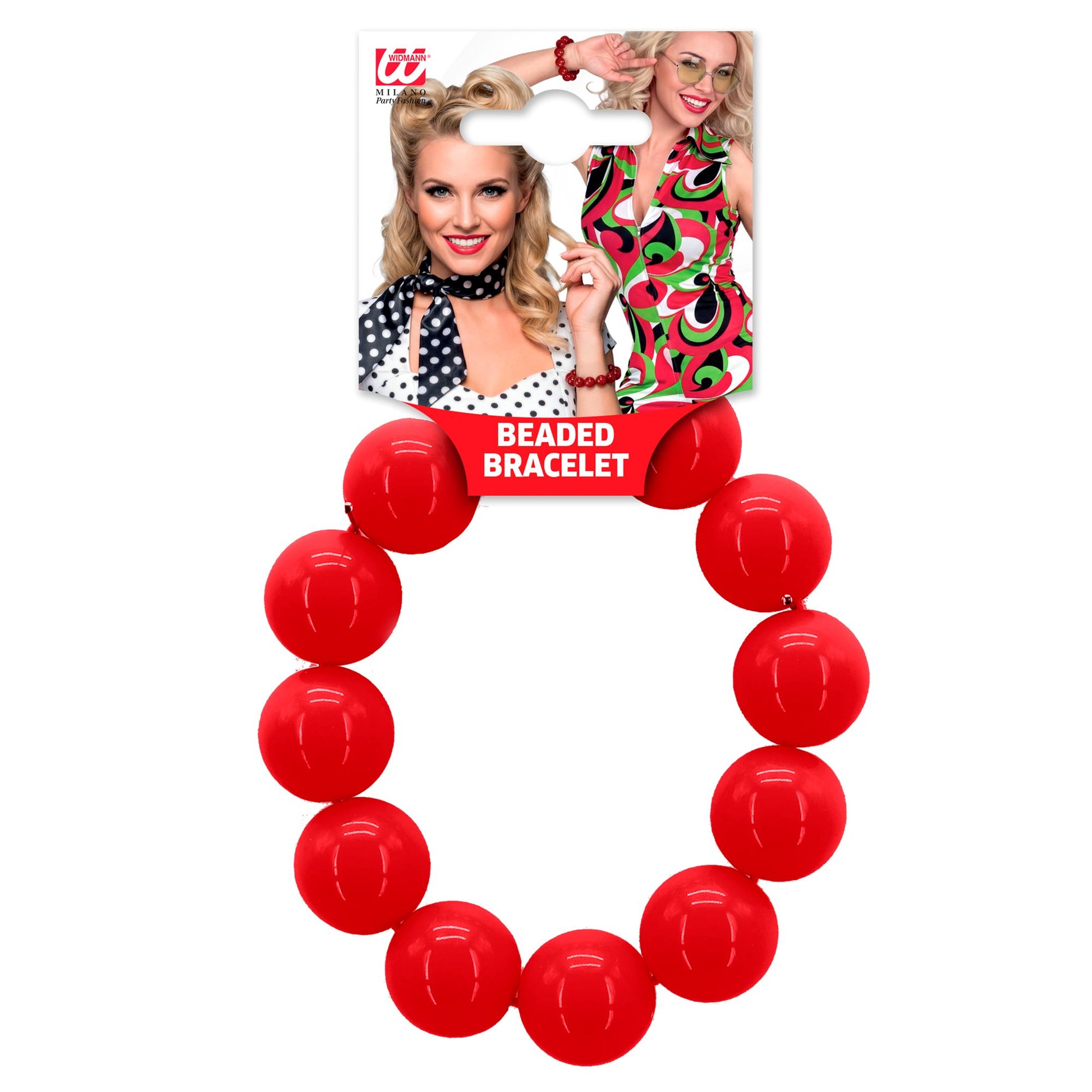 "ARMBAND 70ER JAHRE" rot – Detailansicht