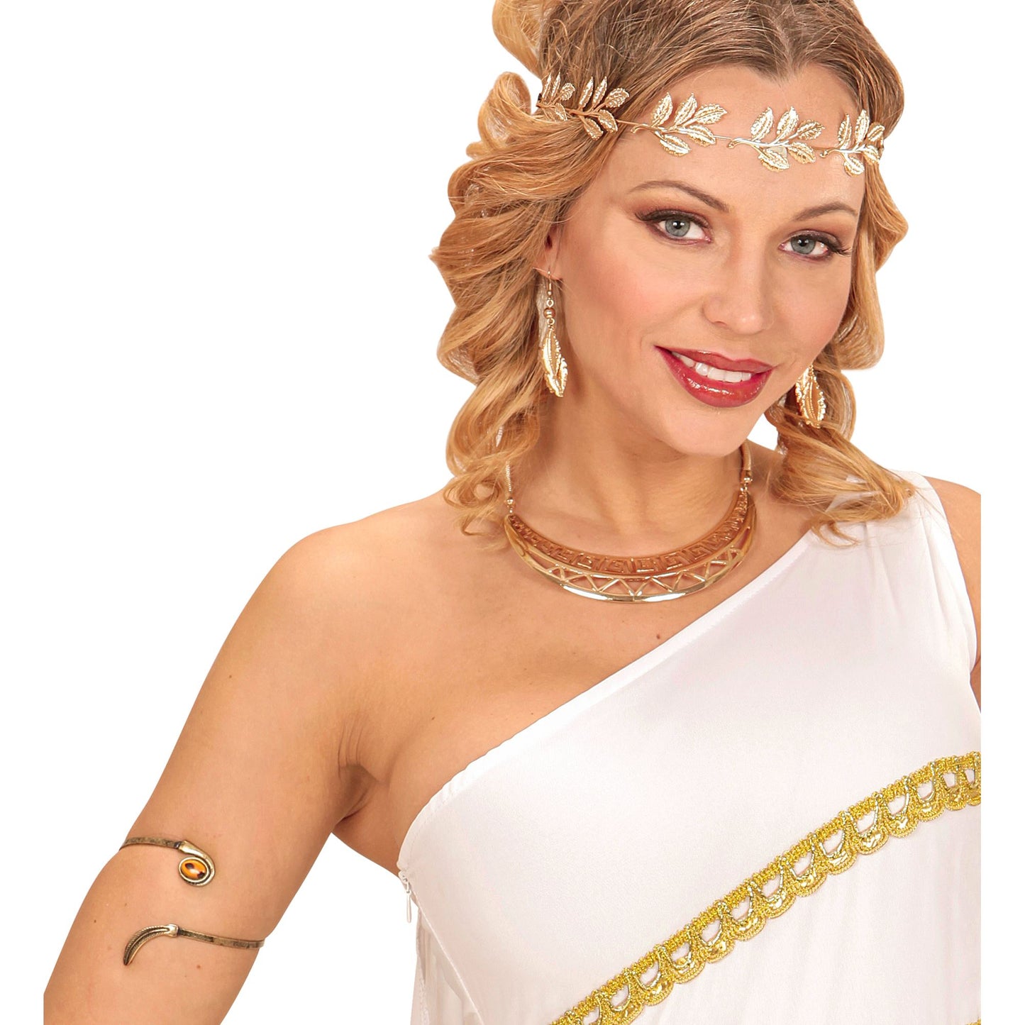 "ARMBAND IN ALTGOLD MIT LORBEERBLATT UND BERNSTEINJUWEL" – Ansicht 3