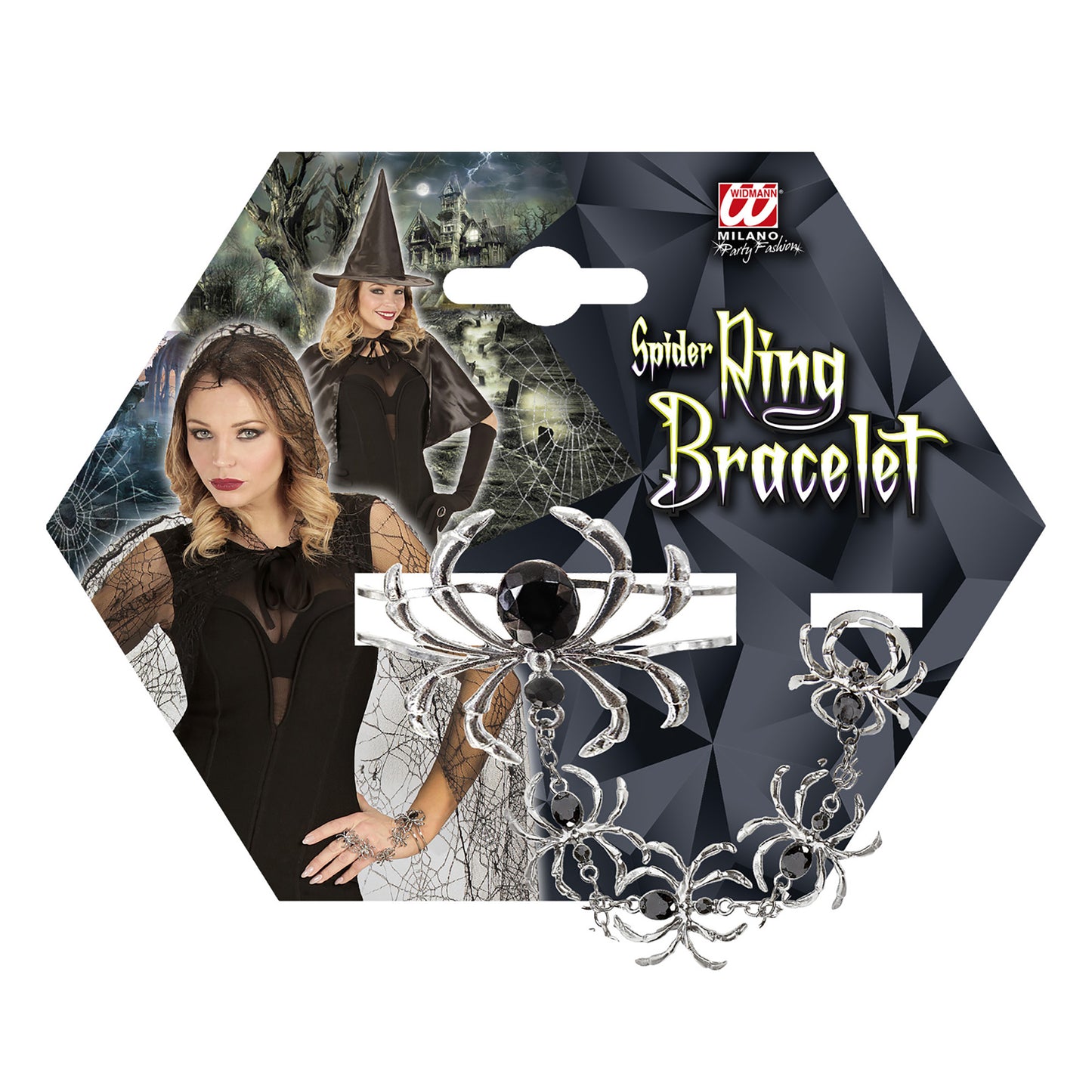 "ARMBAND MIT SPINNENRING" – Detailansicht