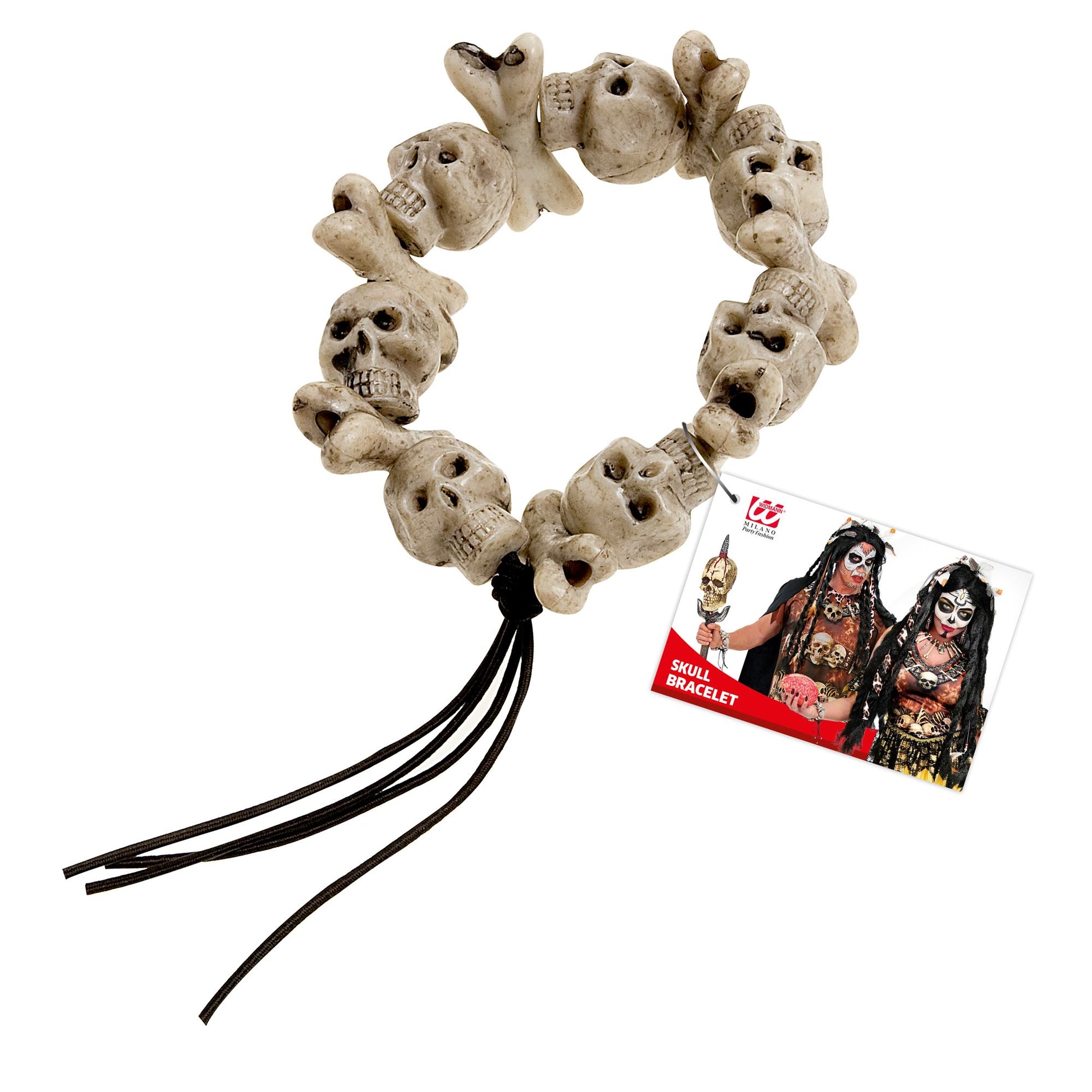 "ARMBAND MIT TOTENKÖPFEN UND GEKREUTZTEN KNOCHEN" – Detailansicht