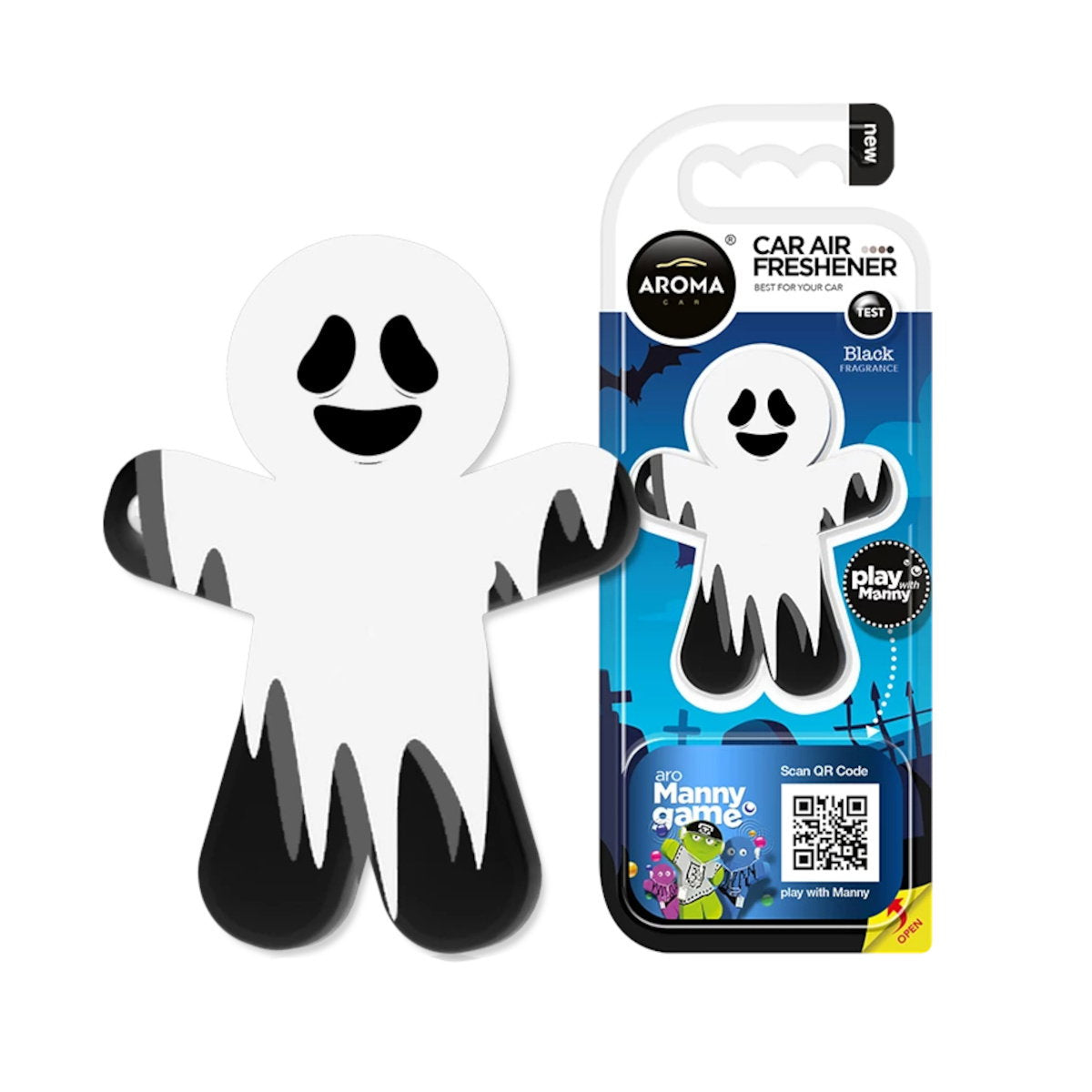 Aroma Car Aroma Car, Manny Ghost Black, Auto-Lufterfrischer Regular