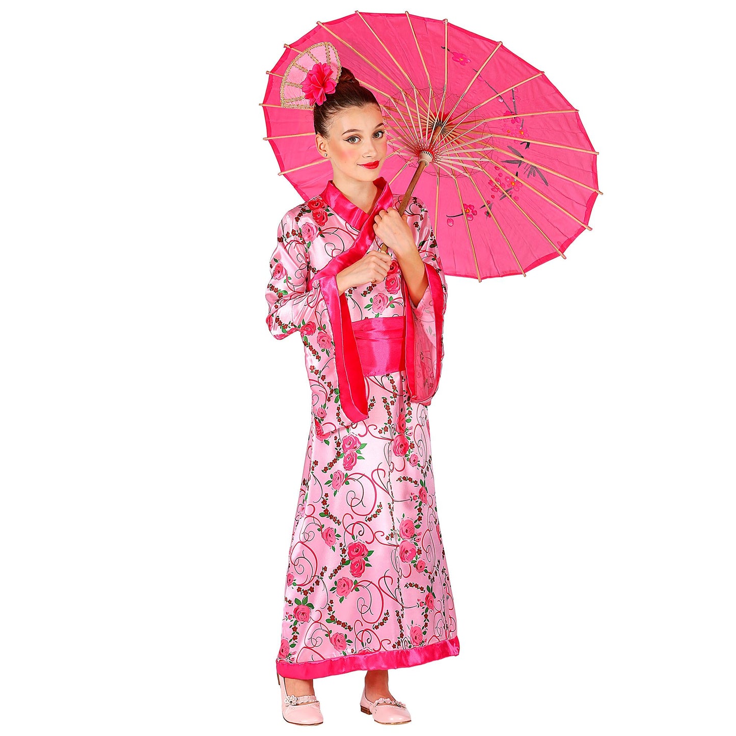 ASIATISCHE PRINZESSIN (Kimono mit Gürtel, Kopfschmuck) – Ansicht 3