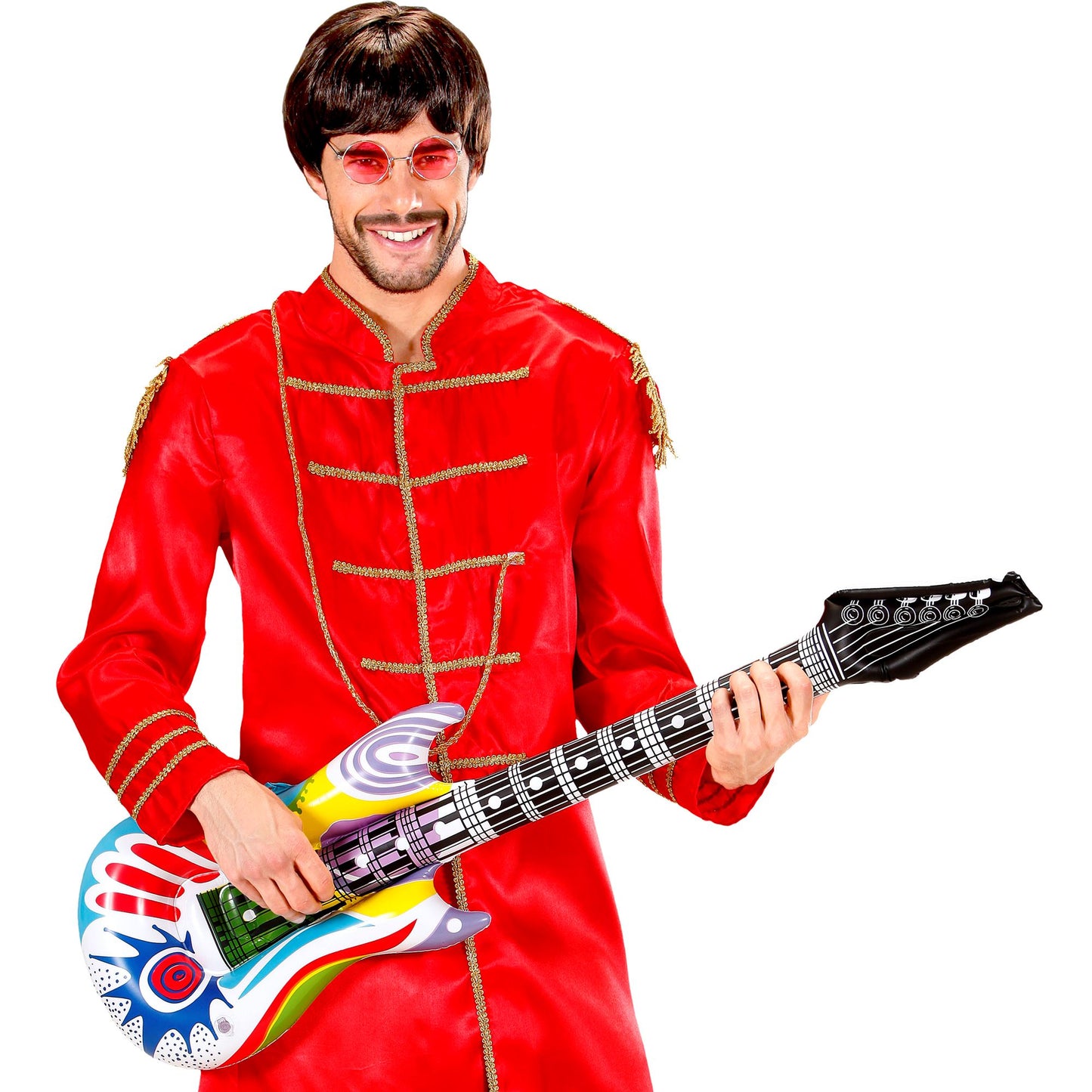 "AUFBLASBARE GITARRE FUNKY" mit Schultergurt - 105 cm – Ansicht 4