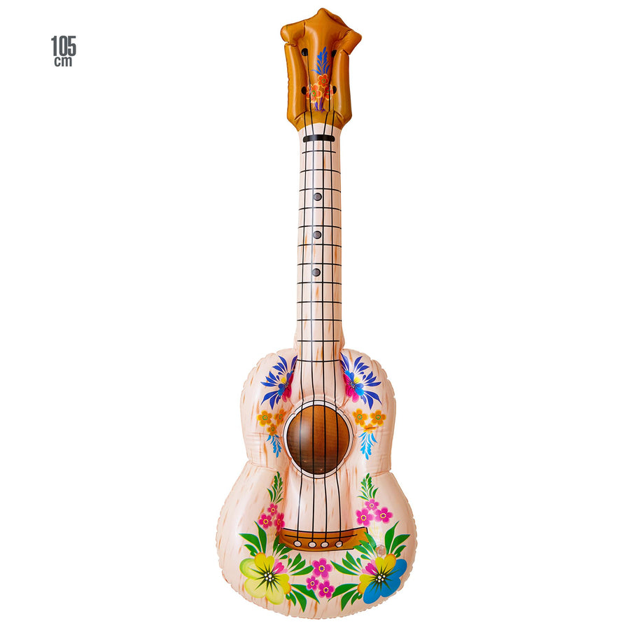 "AUFBLASBARE GITARRE HULA" 105 cm – Vorderansicht