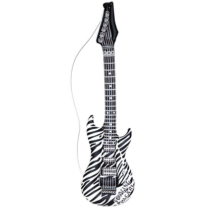 "AUFBLASBARE GITARRE IN ZEBRAMUSTER" 105 cm – Vorderansicht