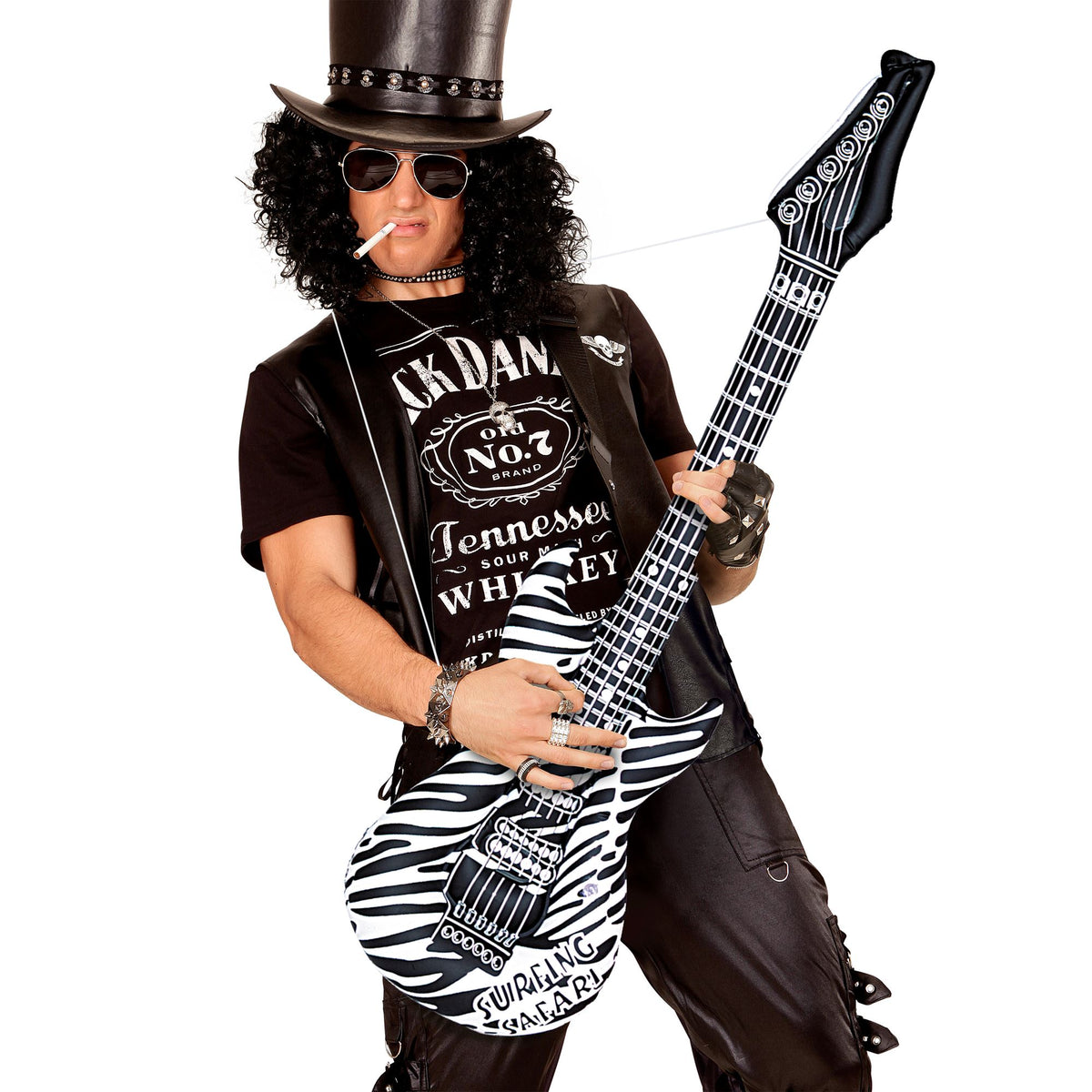 "AUFBLASBARE GITARRE IN ZEBRAMUSTER" 105 cm – Ansicht 3
