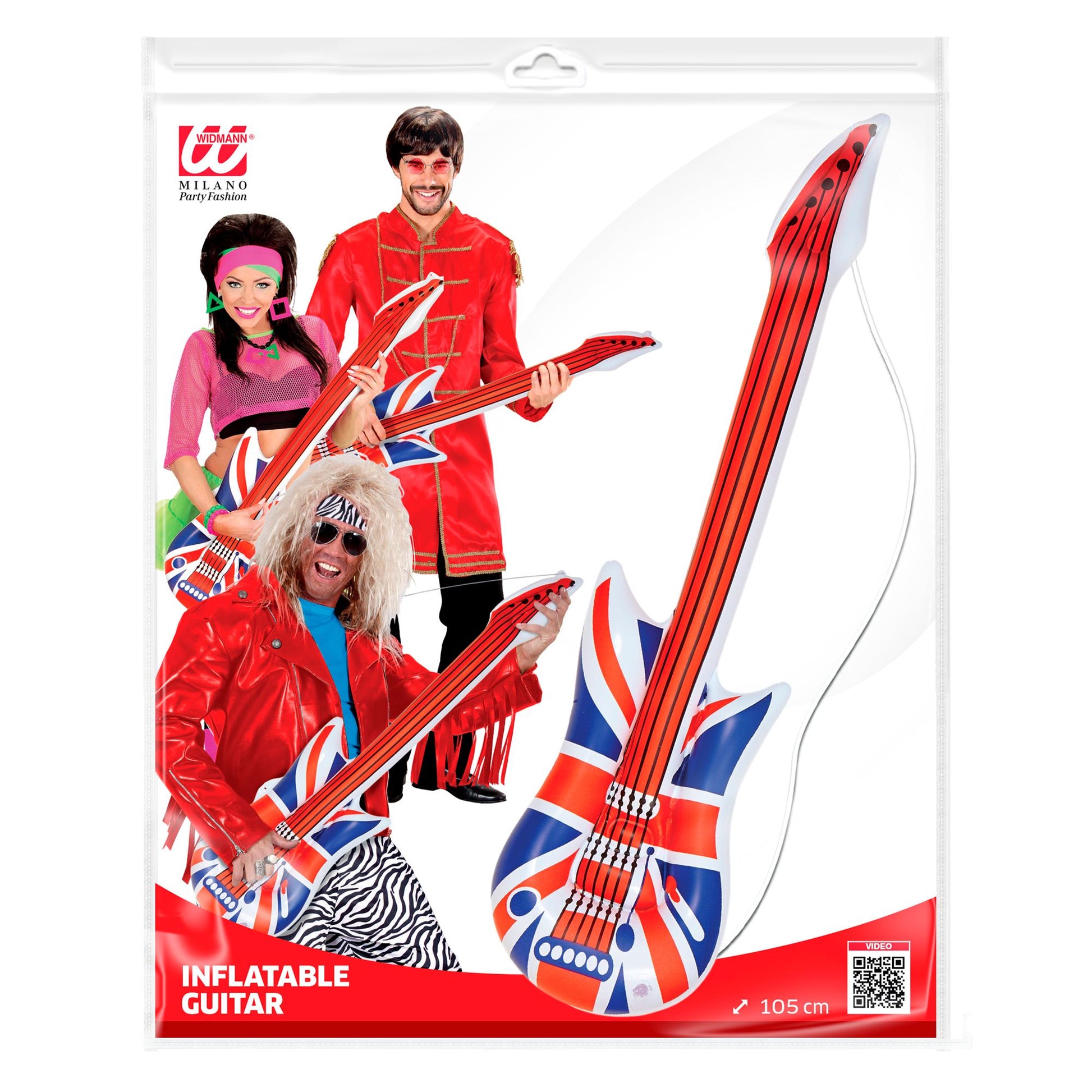 "AUFBLASBARE GITARRE U.K." 105 cm – Detailansicht