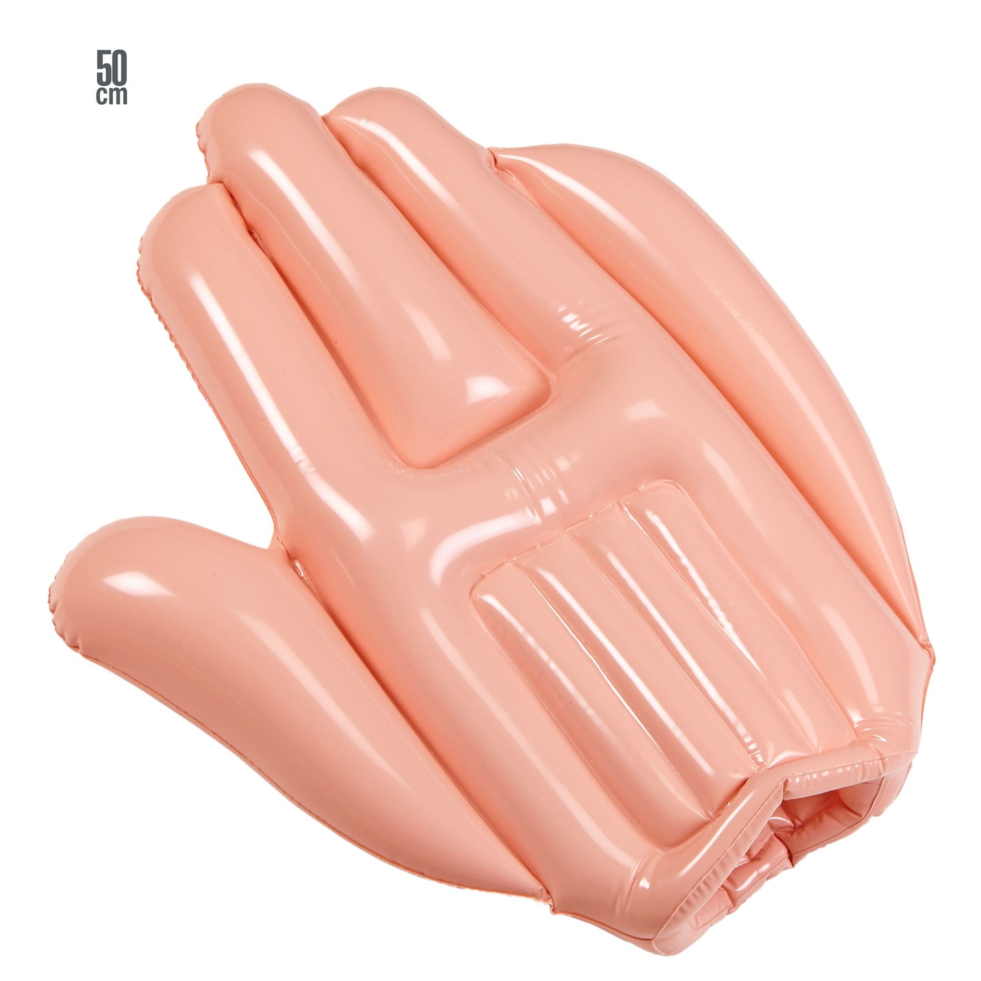 "AUFBLASBARE HAND" 50 cm – Vorderansicht