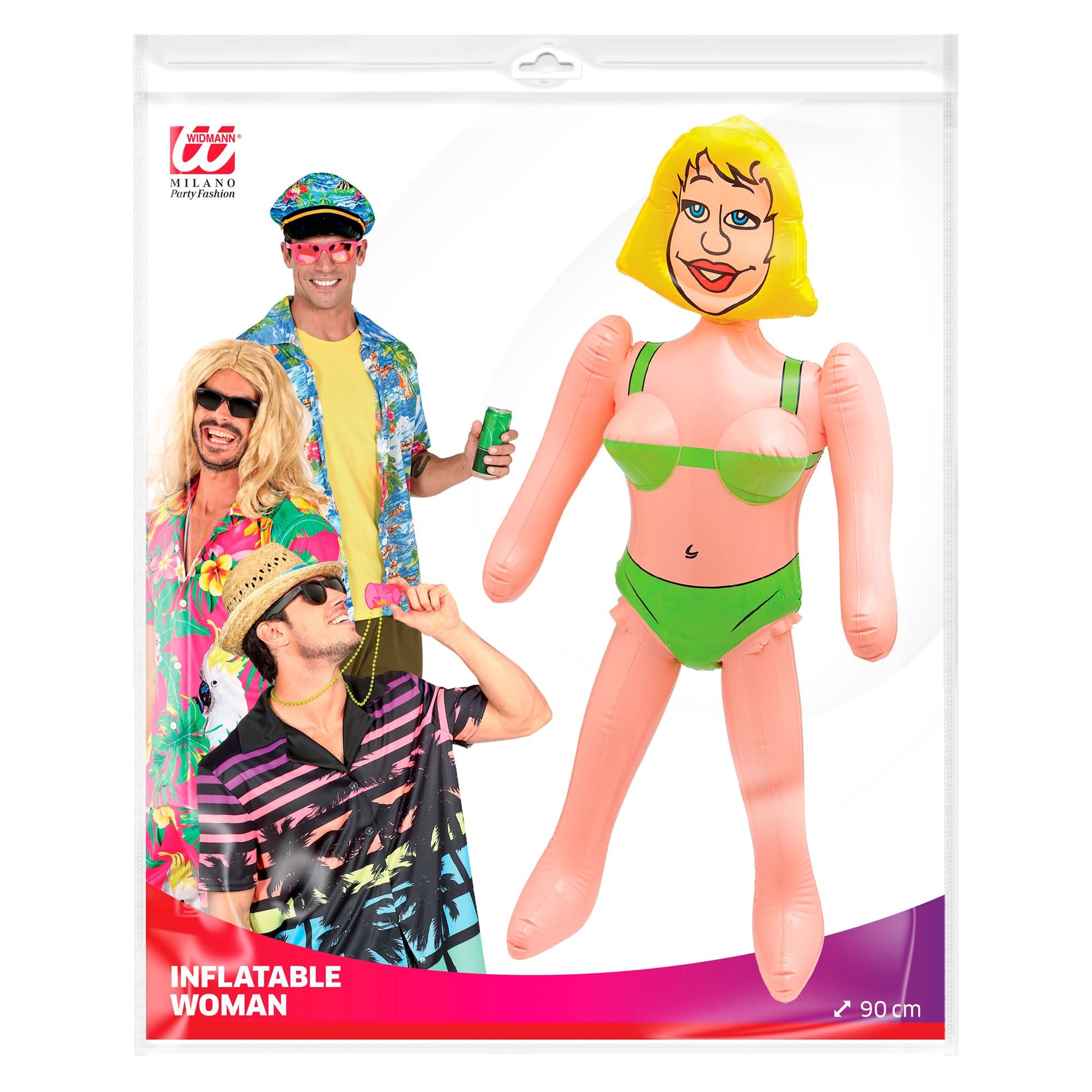 "AUFBLASBARE IDEALE EHEFRAU" 90 cm – Detailansicht