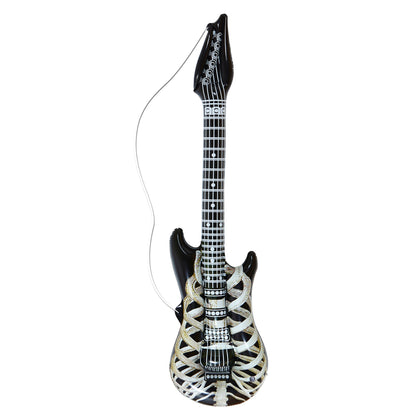 "AUFBLASBARE SKELETTGITARRE" 105 cm – Vorderansicht