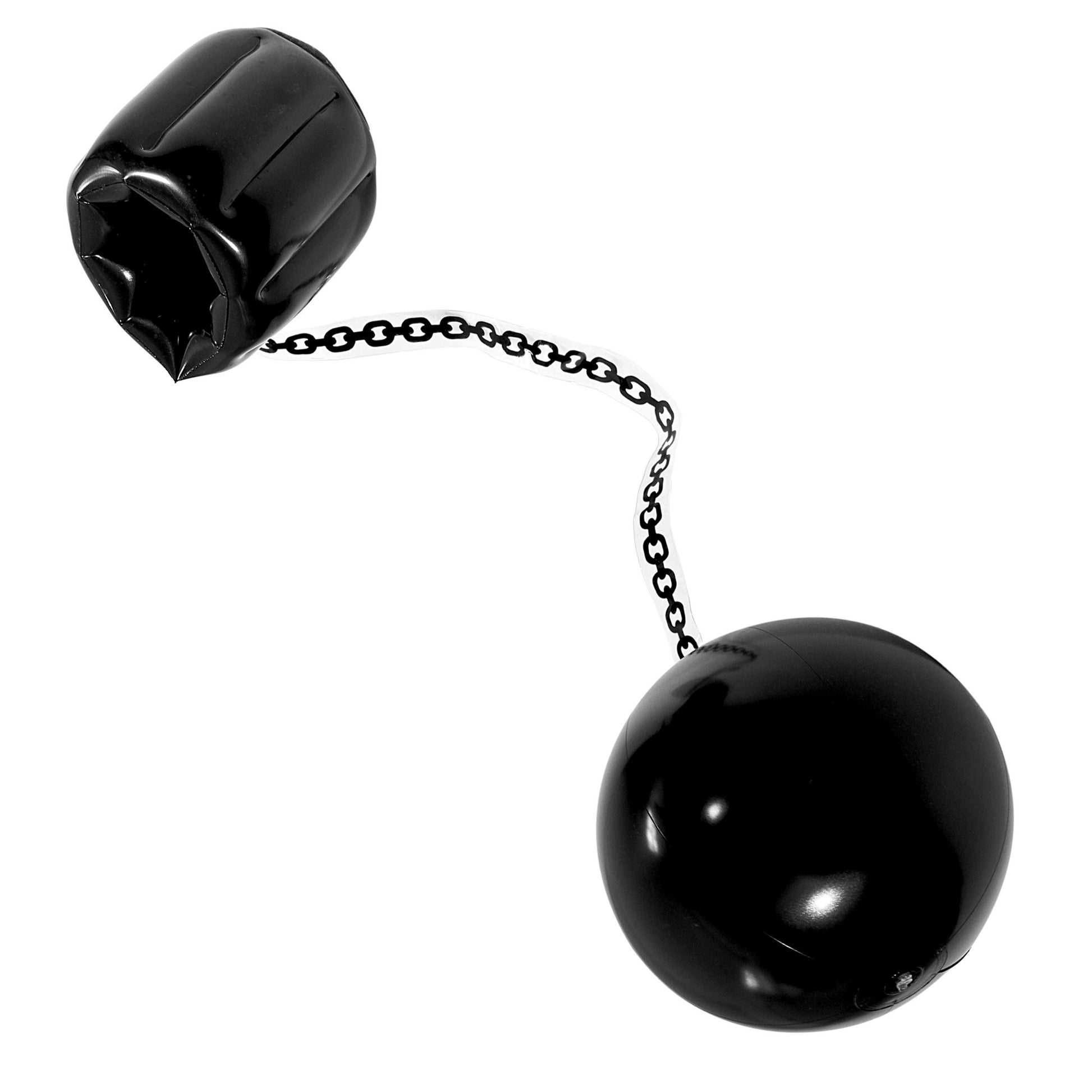"AUFBLASBARE STRÄFLINGSKUGEL" 25 cm – Vorderansicht