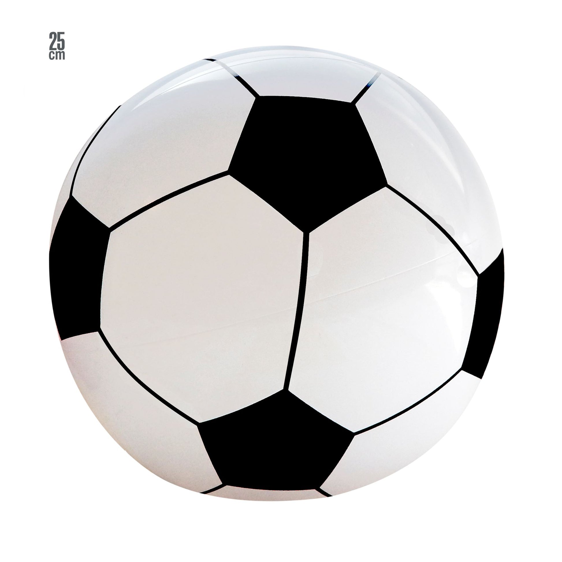"AUFBLASBARER FUSSBALL" 25 cm – Vorderansicht