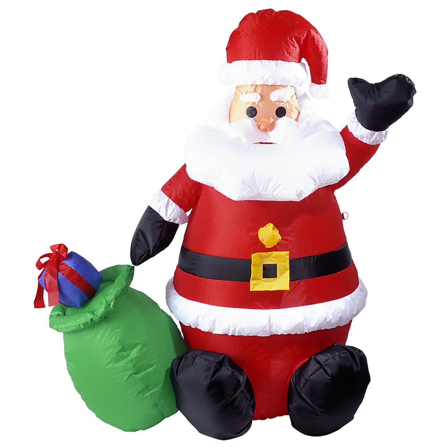 "AUFBLASBARER LEUCHTENDER WEIHNACHTSMANN MIT INTEGRIERTEM GEBLÄSE" 122 cm – Ansicht 3