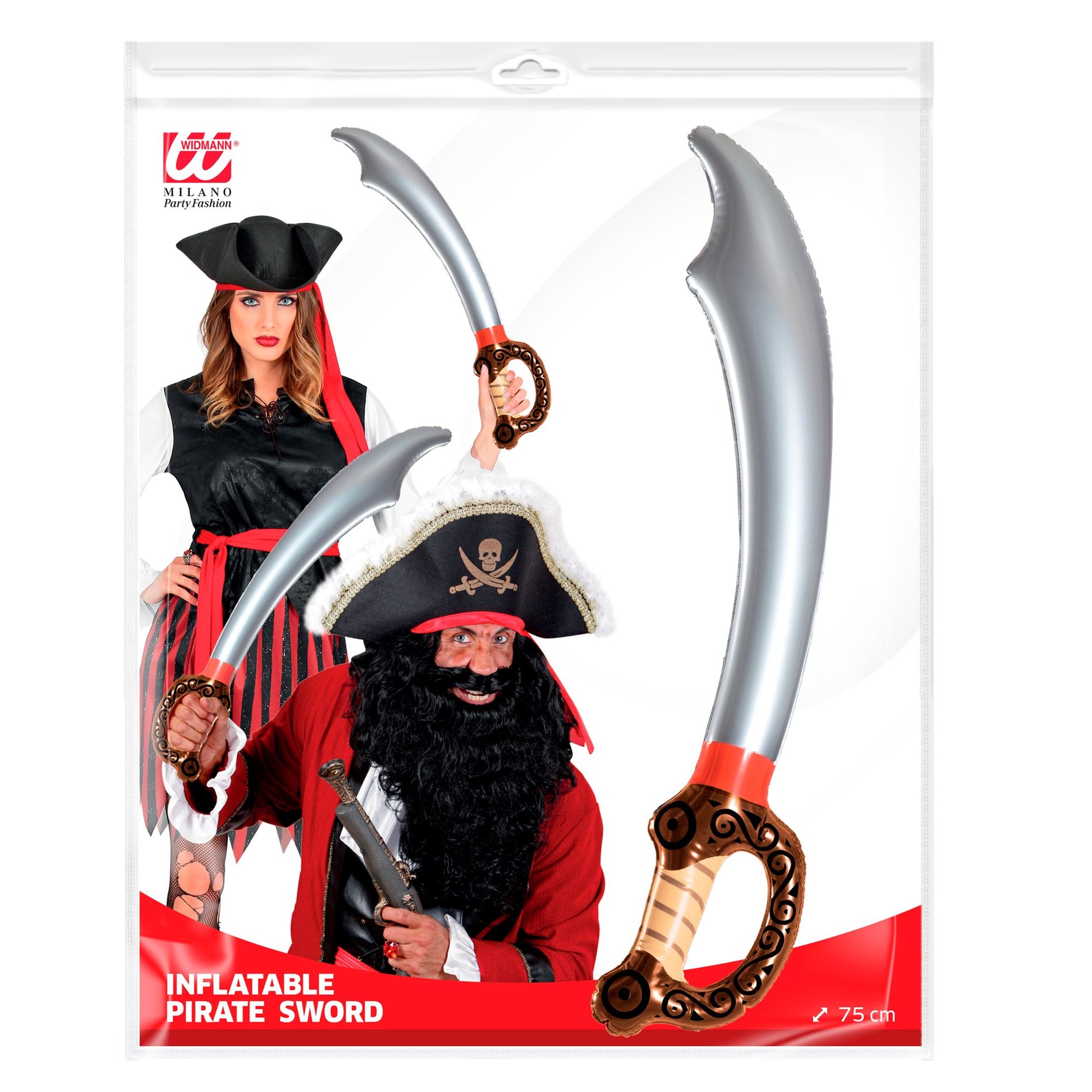 "AUFBLASBARES PIRATENSCHWERT" 75 cm – Detailansicht