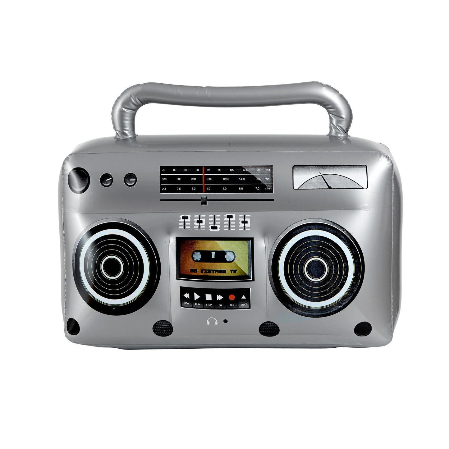 "AUFBLASBARES RADIO" 50 cm – Vorderansicht