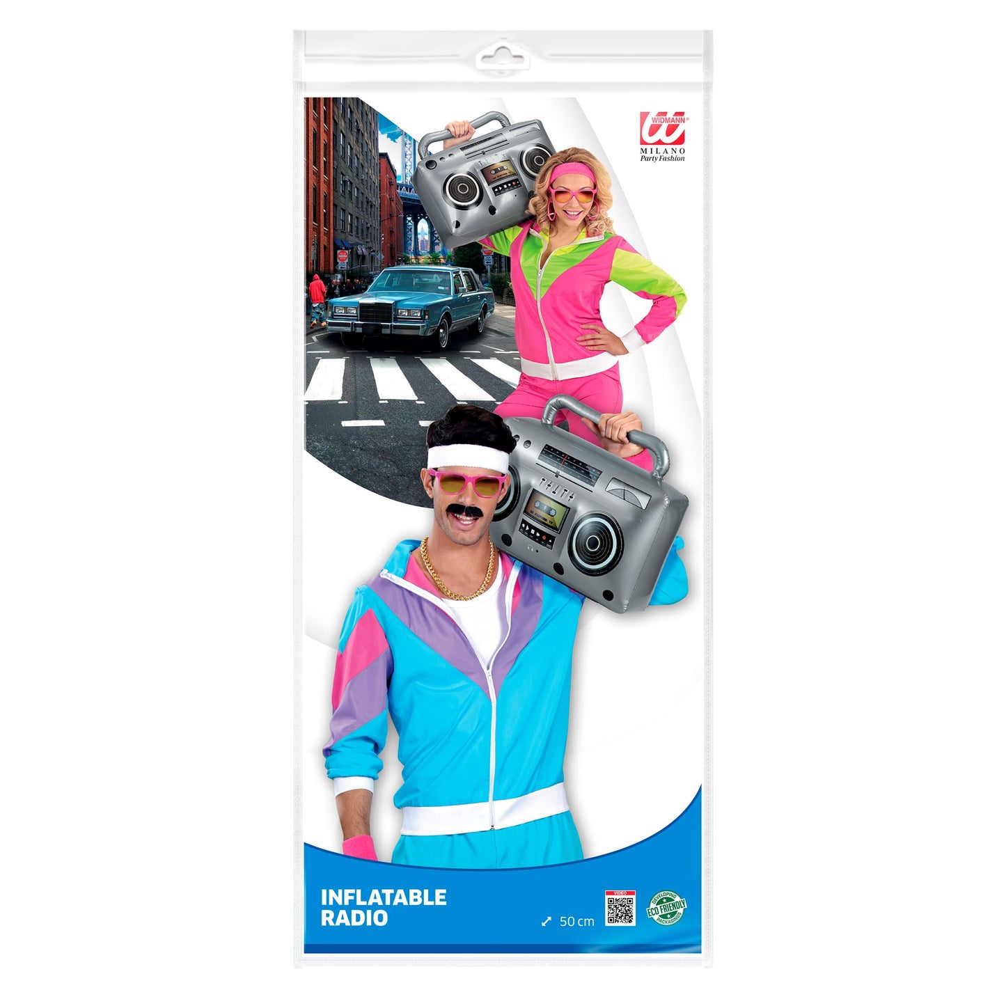 "AUFBLASBARES RADIO" 50 cm – Detailansicht
