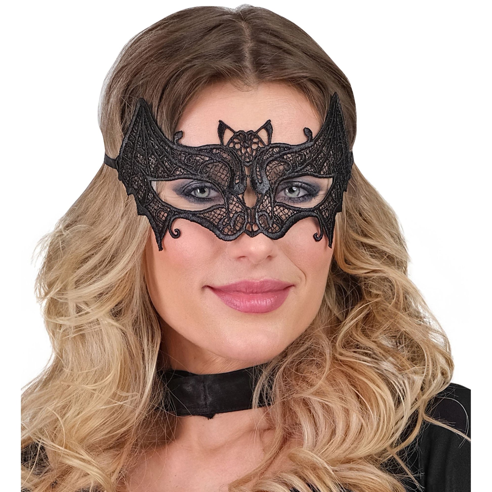 "AUGENMASKE FLEDERMAUS AUS SPITZE" – Detailansicht