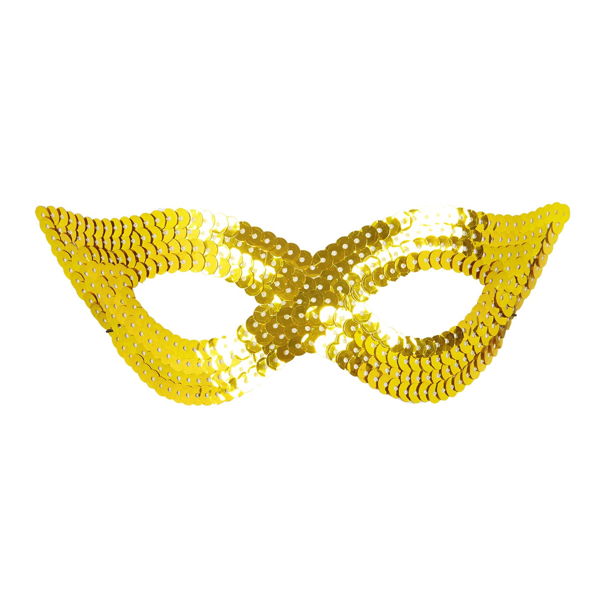 "AUGENMASKE MIT GOLDENEN PAILLETTEN" – Vorderansicht