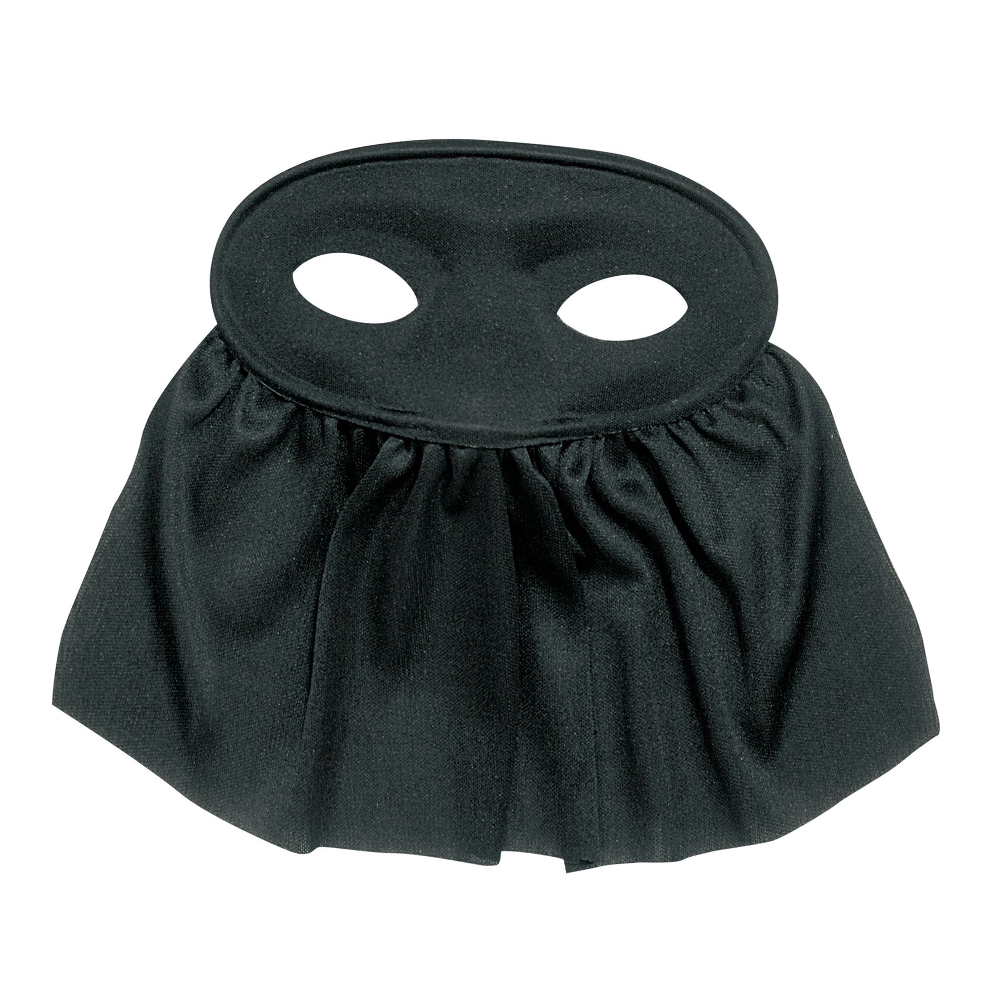 "AUGENMASKE MIT SCHLEIER" schwarz – Vorderansicht