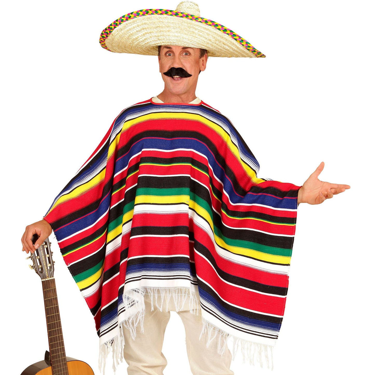 "AUTHENTISCHER MEXIKANISCHER PONCHO" – Vorderansicht