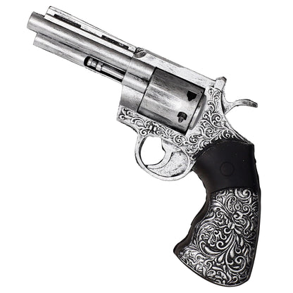 "AUTHENTISCHER REVOLVER AUS SCHAUMLATEX" 25 cm – Vorderansicht