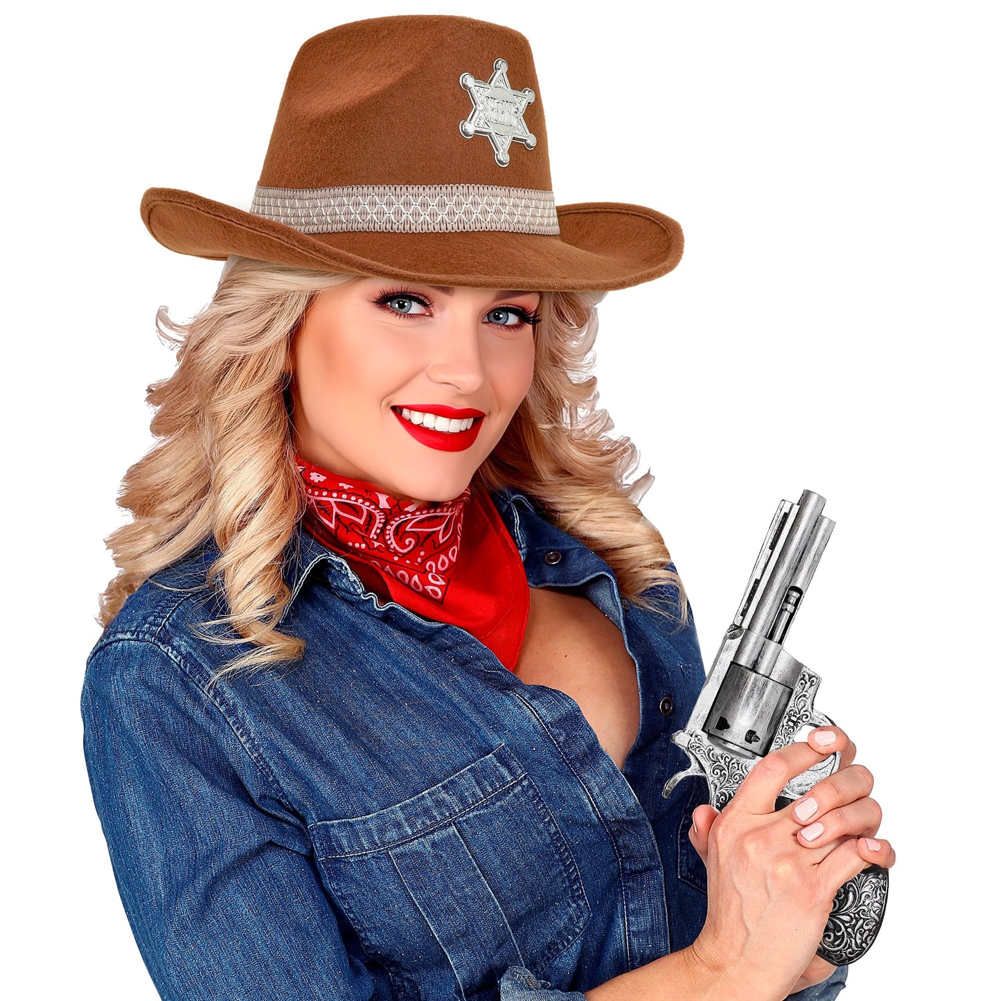 "AUTHENTISCHER REVOLVER AUS SCHAUMLATEX" 25 cm – Ansicht 5