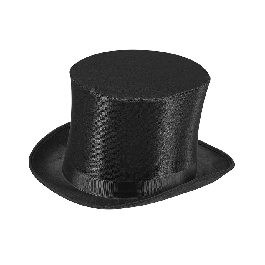 "AUTHENTISCHER ZYLINDER AUS SATIN" 15 cm – Vorderansicht