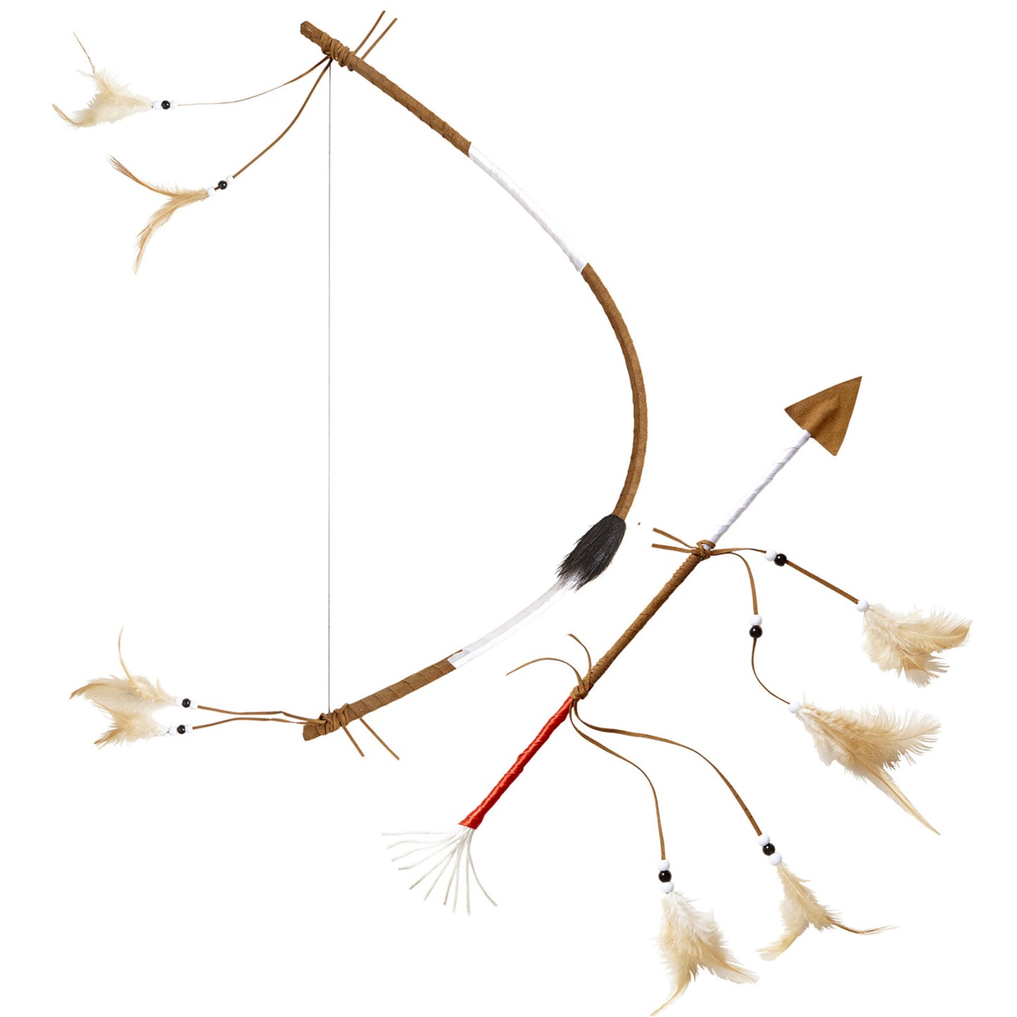 "AUTHENTISCHES INDIANER PFEIL & BOGEN SET" 60 cm – Vorderansicht