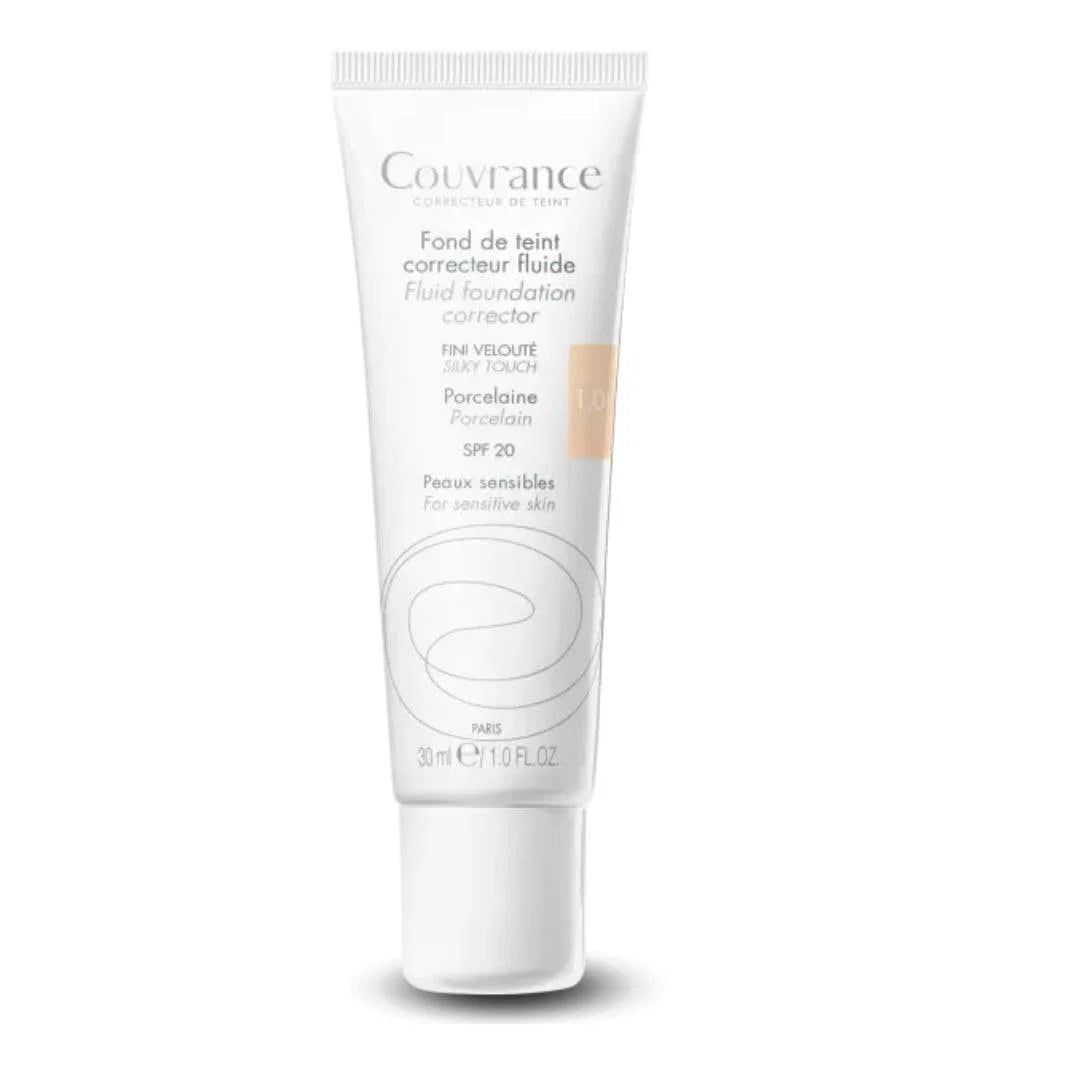 Avene Avene, Couvrance, Flüssige Grundierung, 1.0, Porzellan, SPF 20, 30 ml Regular