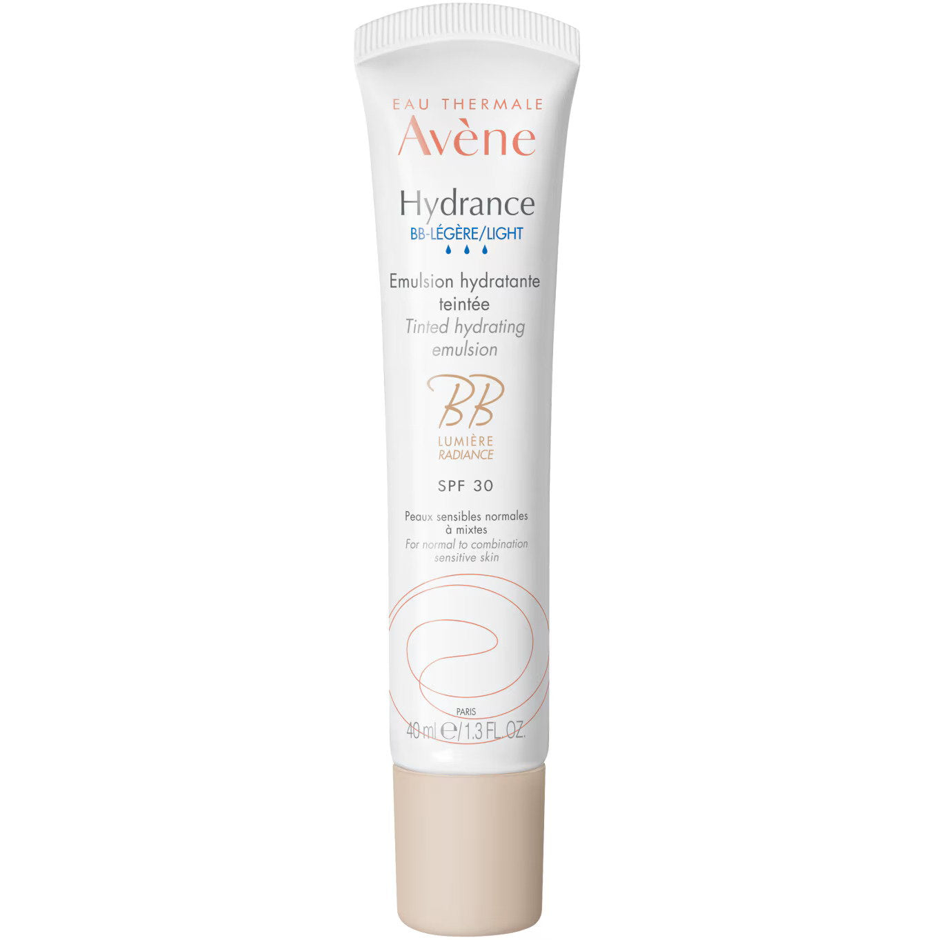 Avene Avene, Hydrance Light, Hydratisierend, Getönte Feuchtigkeitscreme, Licht, SPF 30, 40 ml Regular