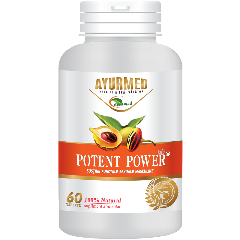 Ayurmed, Potent Power, Optimize The Functions Of The Male Reproductive System, Boost Libido & Enhance Sexual Performance, Capsules, 60 Capsules