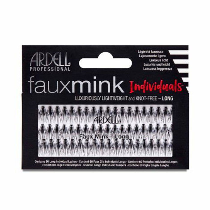 Ardell Faux Mink einzelne künstliche Wimpern Long in Schwarz