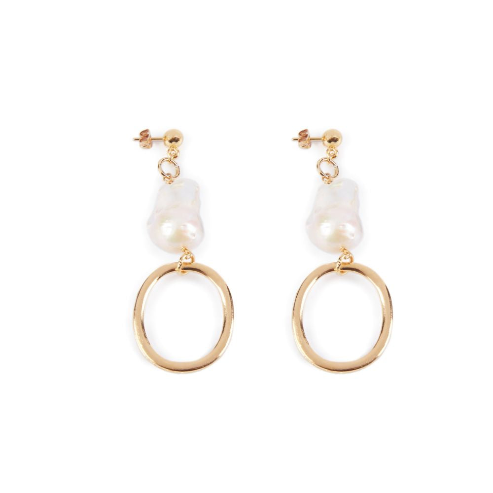BALBOA LONG earrings #shiny gold 1 u