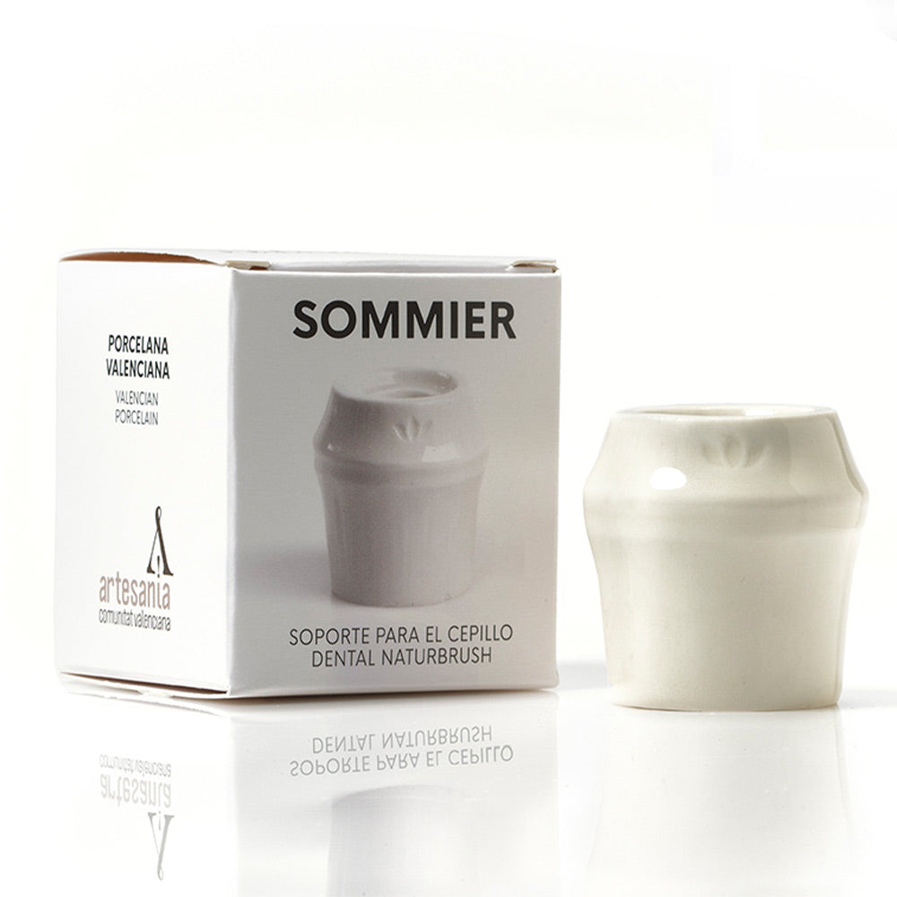 SOMMIER soporte para cepillo dental #blanco 1 pz