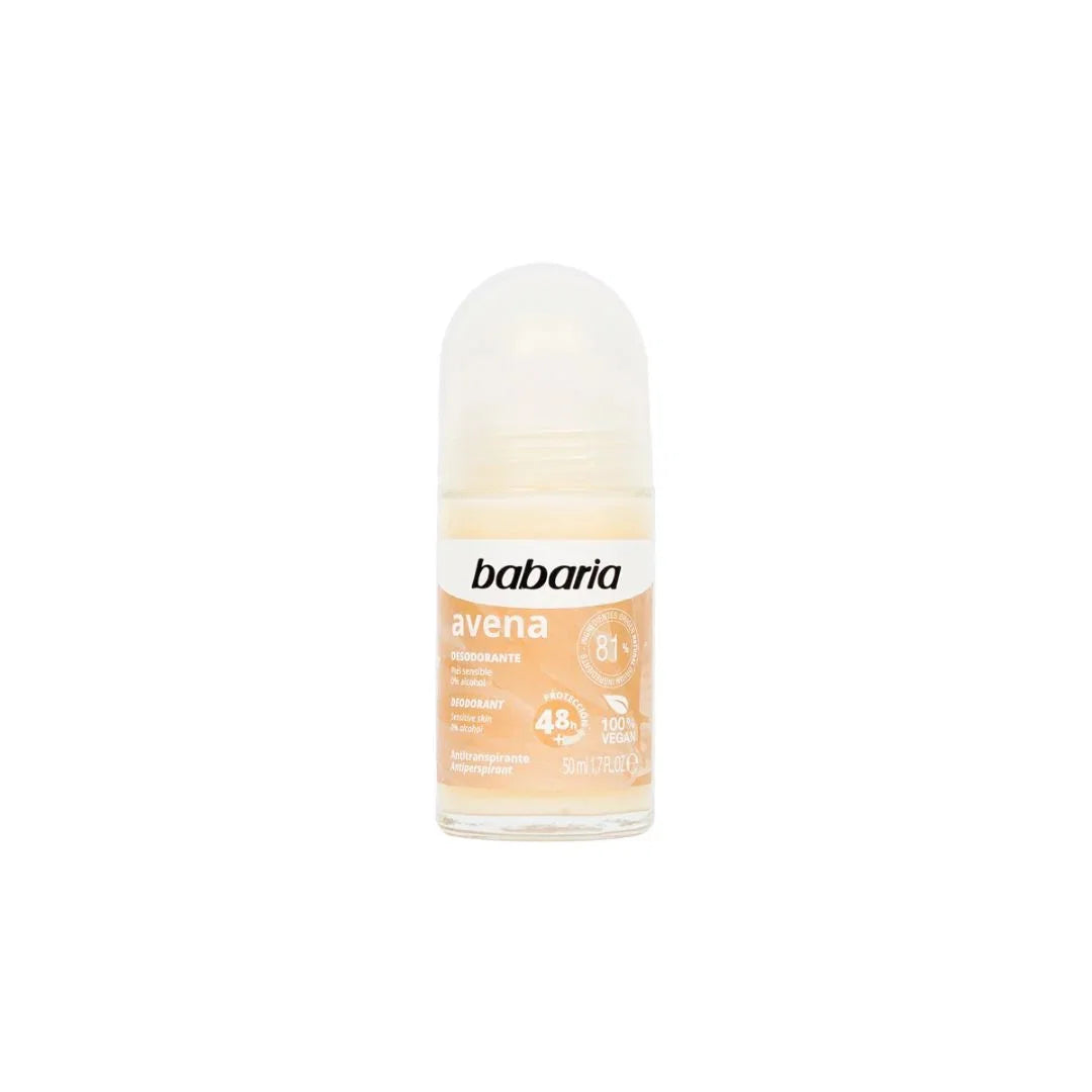 Babaria, Avena, 48h Protection, Deodorant-Roll-On, Für Frauen, 50 ml